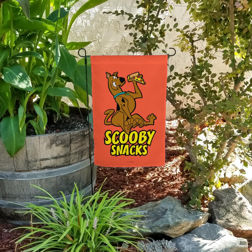 Scooby Snacks Themed Garden Yard Flag - Fun Cartoon Decor for Outdoor Lawn, Patio, and Porch - Perfect for Dog Lovers and Cartoon Fans