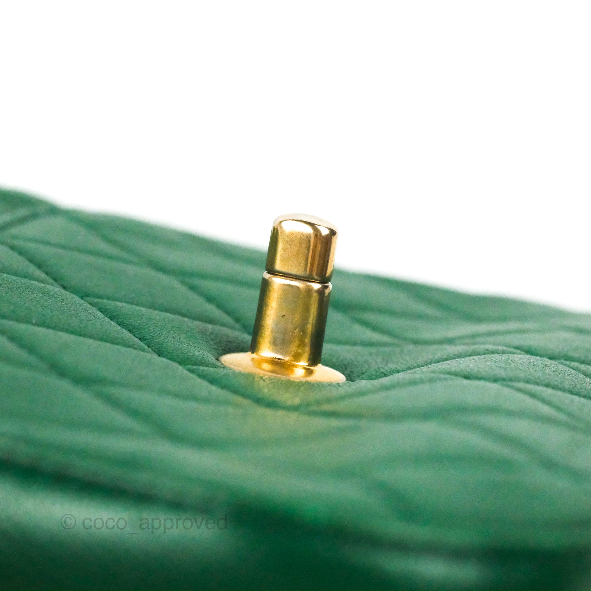 Chanel Chain Infinity Top Handle Bag - Green Lambskin Leather with Aged Gold Hardware - Luxury Crossbody Shoulder Bag for Women, Perfect for Parties, Weddings & Evening Events