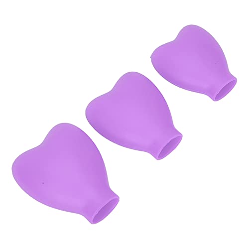 Soft Silicone Makeup Brush Protector Covers - Dustproof Portable Brush Guards for Travel & Outdoor Use (Purple) - Perfect for Cosmetics Storage, Gym Bags, and On-the-Go Touch Ups
