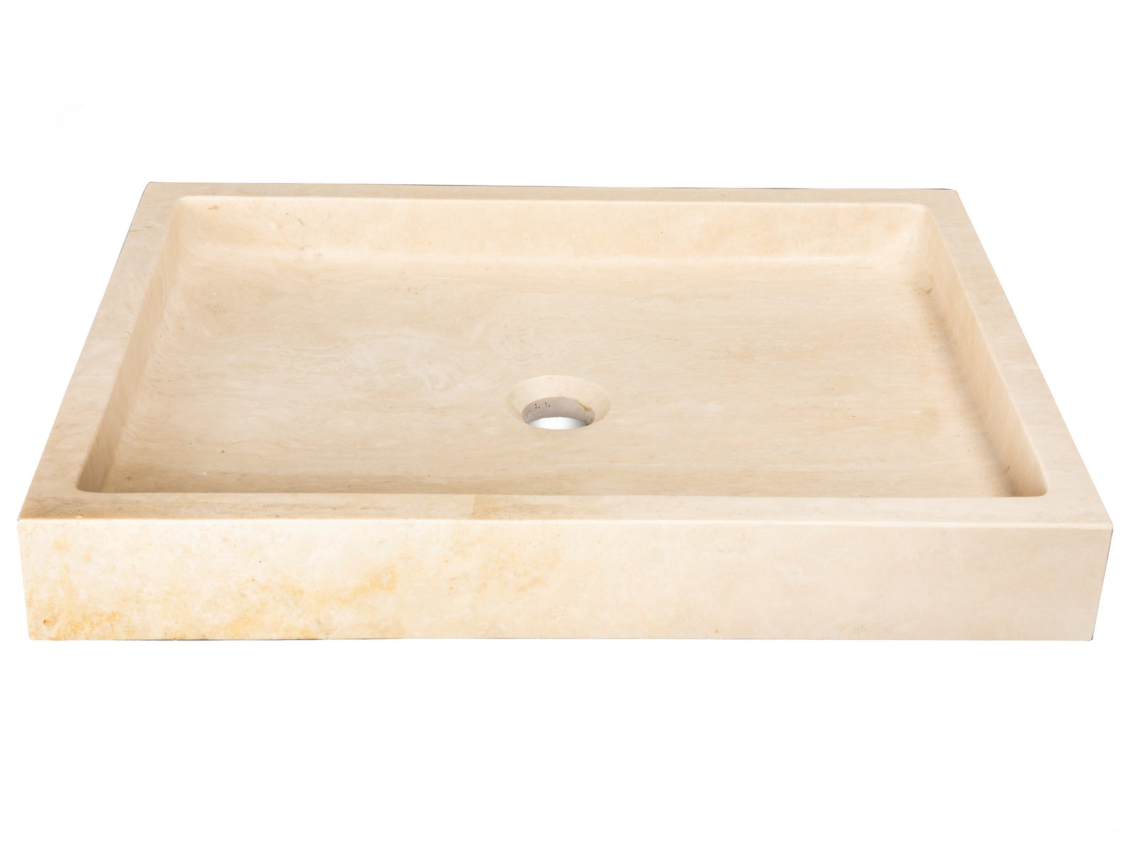 Modern Rectangular Vessel Sink - Above Counter Bathroom Sink with Overflow - Ceramic or Glass Options for Contemporary Vanity - Perfect for Home, Hotel, and Spa Bathroom Renovations