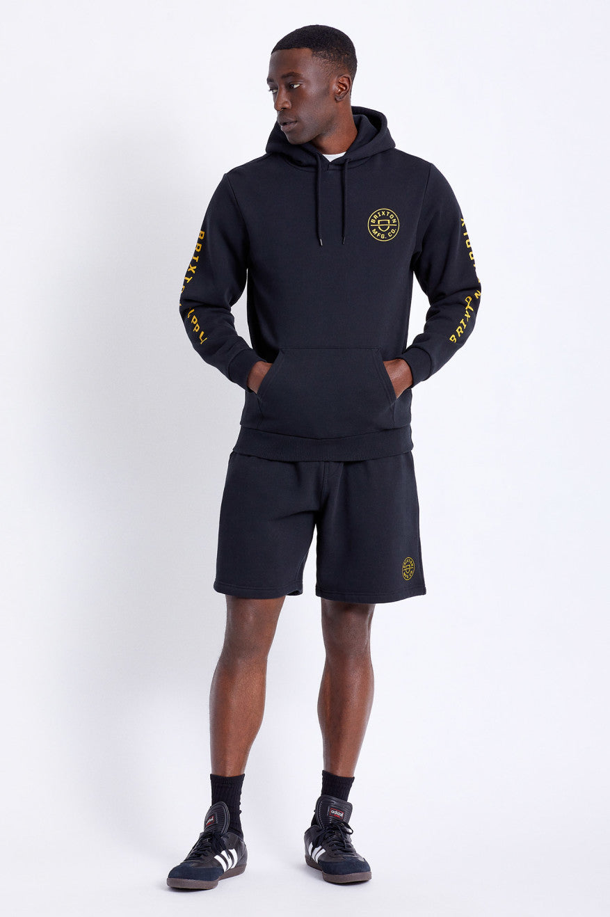 Black Crest Hood - Stylish & Comfortable Men's Hoodie for Outdoor Activities & Casual Wear