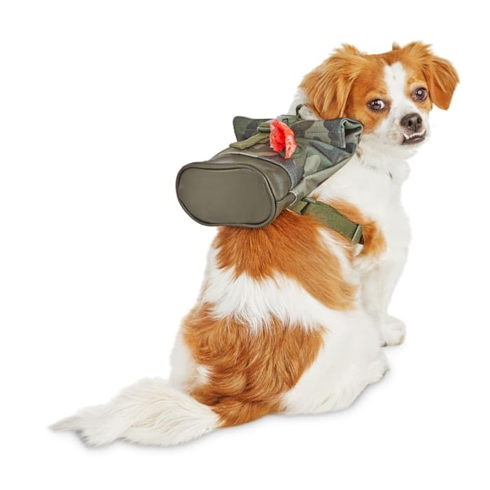 Reddy Camo Canvas Dog Backpack for Small & Medium Dogs - Durable Pet Carrier for Hiking, Travel & Outdoor Adventures