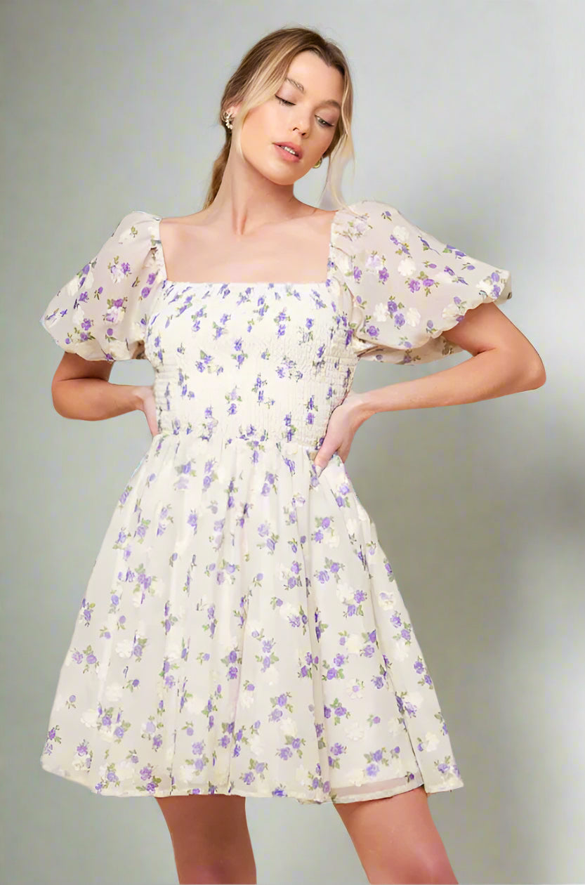 MAKING CONNECTIONS Mini Dress in Cream - Elegant & Stylish for Casual Outings, Date Nights & Special Events