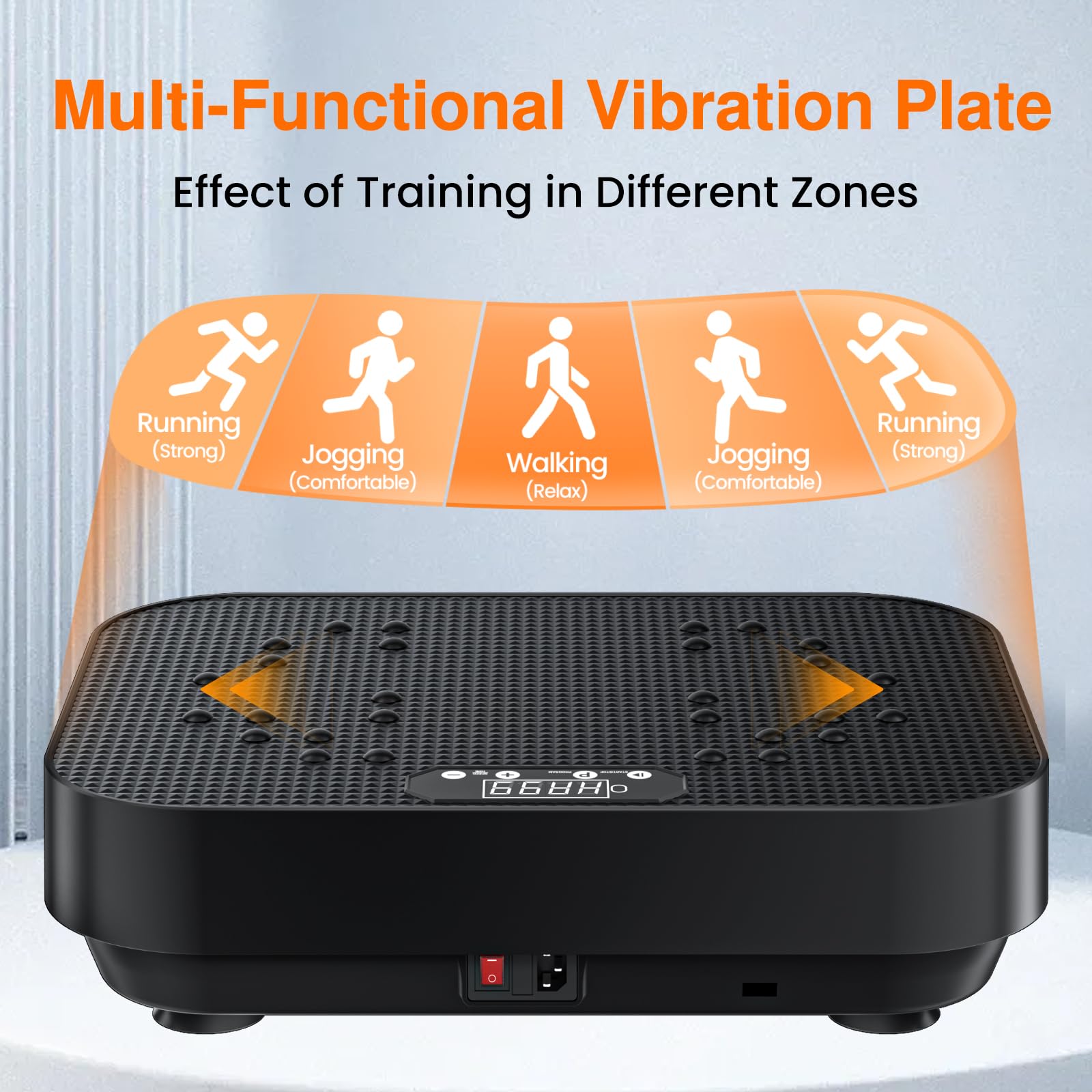 2025 Upgraded Vibration Plate Exercise Machine - 330 Lbs Capacity Full Body Workout Platform with 8 Modes for Weight Loss & Lymphatic Drainage | Home Gym Equipment for Toning, Circulation & Relaxation