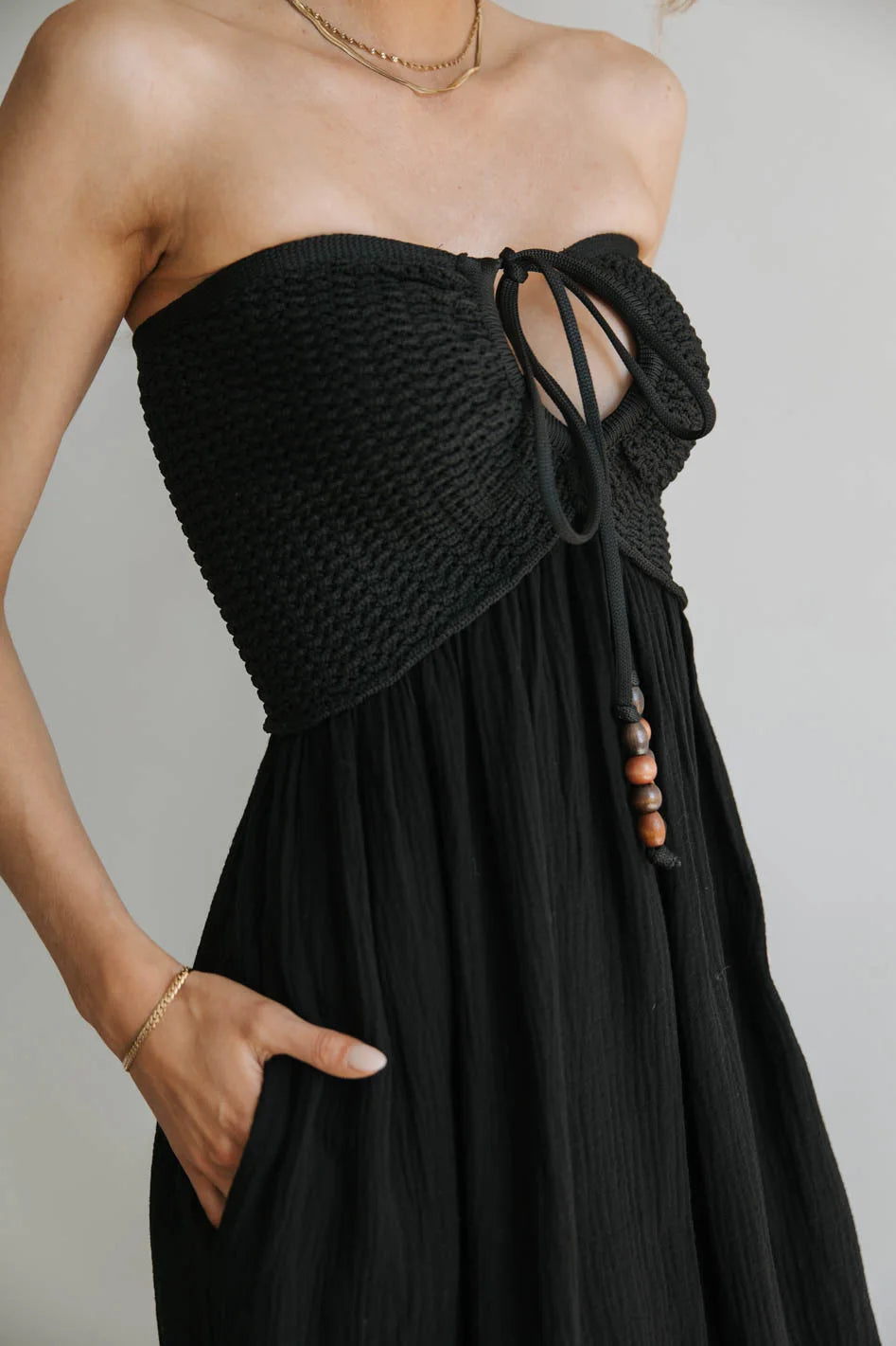 Kyra Crocheted Halter Dress - Boho Summer Beach Dress for Women | Perfect for Vacations, Music Festivals & Date Nights