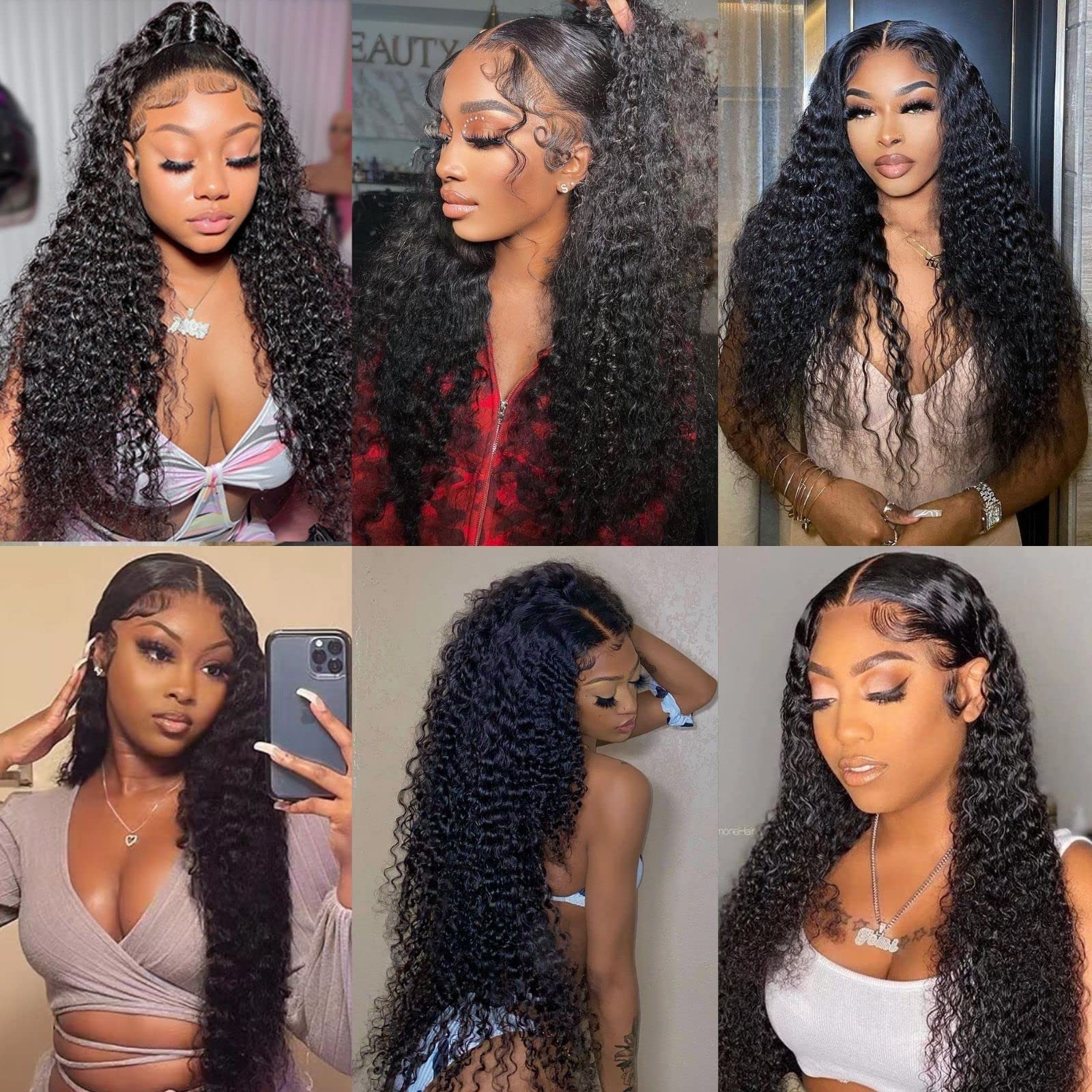 SOVO 13x4 Deep Wave Lace Front Wig - 180% Density Brazilian Virgin Human Hair - Glueless Curly Wigs for Women with Pre-Plucked Baby Hair - 22 Inch Natural Color Wet & Wavy Lace Frontal Wig - Perfect for Daily Wear, Parties, Cosplay and Special Occasions