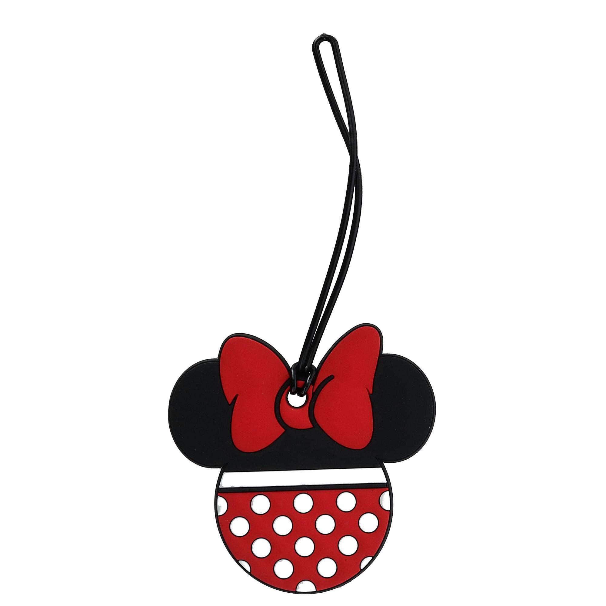 Disney Minnie Mouse Polka Dot Luggage Tag - Cute Suitcase ID Tag for Travel Bags, Backpacks & Carry-Ons - Perfect for Kids, Disney Fans & Family Vacations