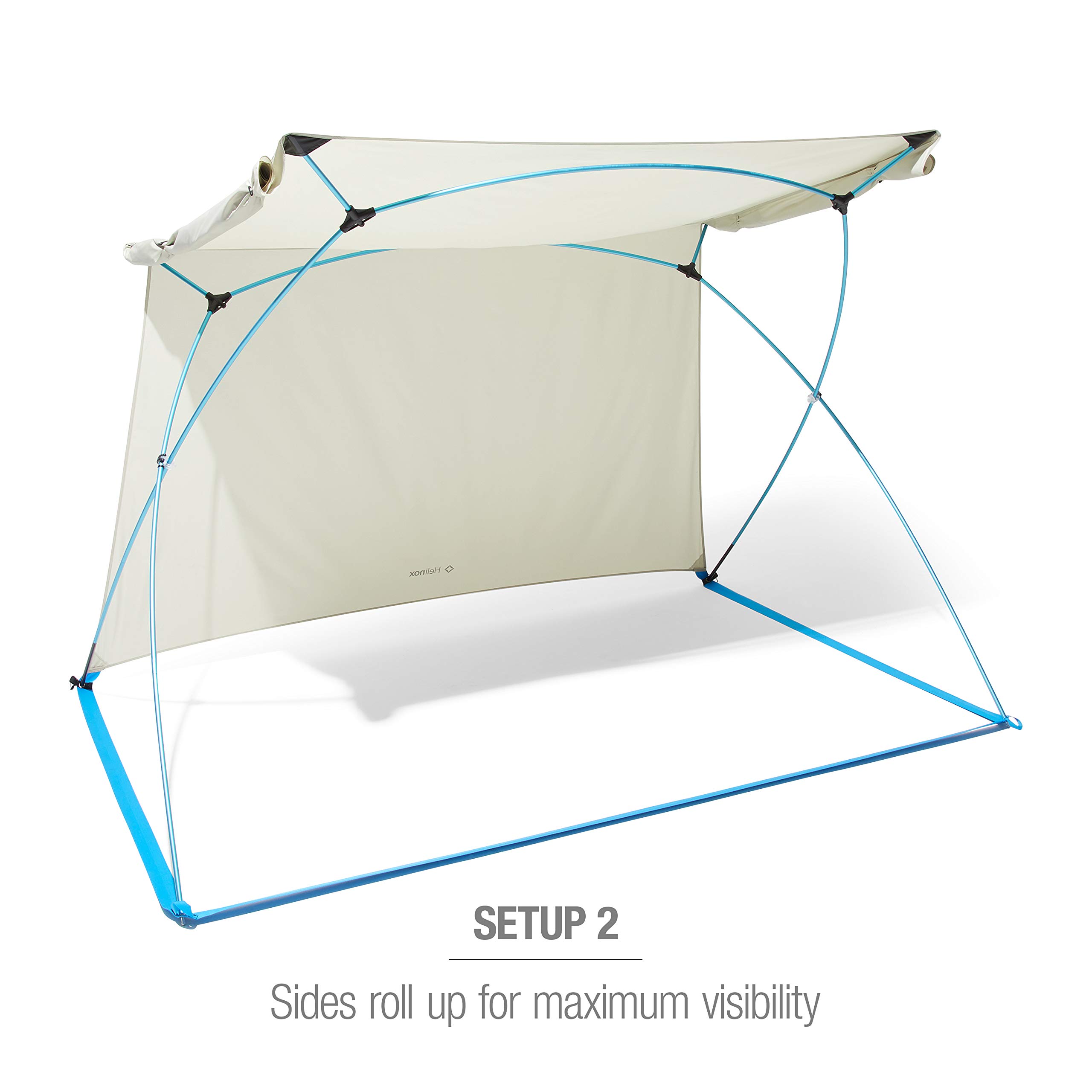 Helinox Royal Box Portable Sun Shade & Beach Shelter with Sand Case - Lightweight Outdoor Canopy for Camping, Picnics, Beach Trips & Backpacking Adventures