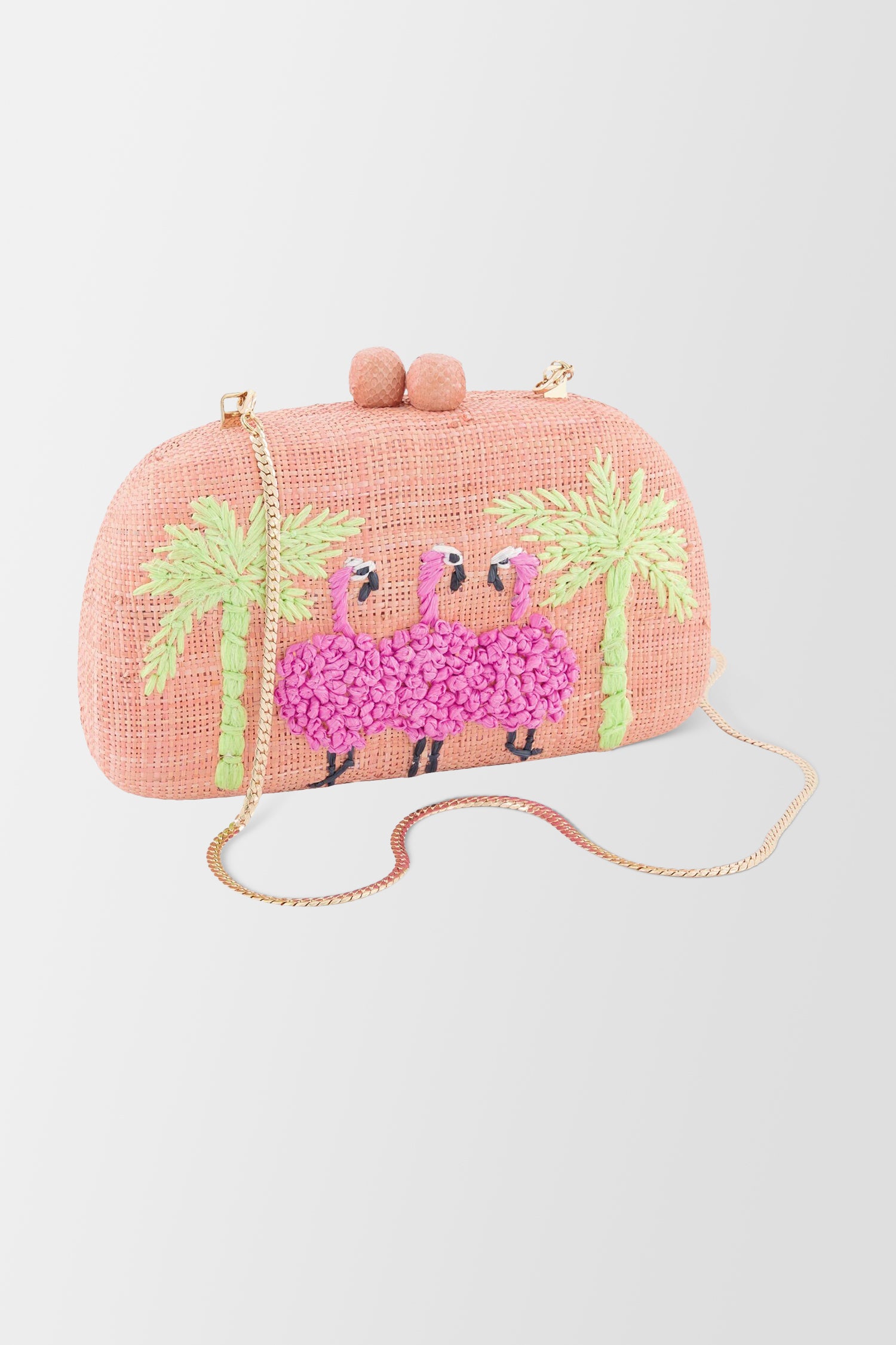 Serpui Peach Mia Flamingo Crossbody Bag for Women - Stylish Summer Beach Purse with Adjustable Strap, Perfect for Travel, Shopping & Outdoor Activities
