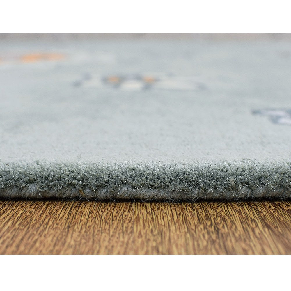 Hand Tufted Begonia Floral Area Rug - Soft Non-Slip Living Room Carpet for Bedroom, Nursery & Home Decor