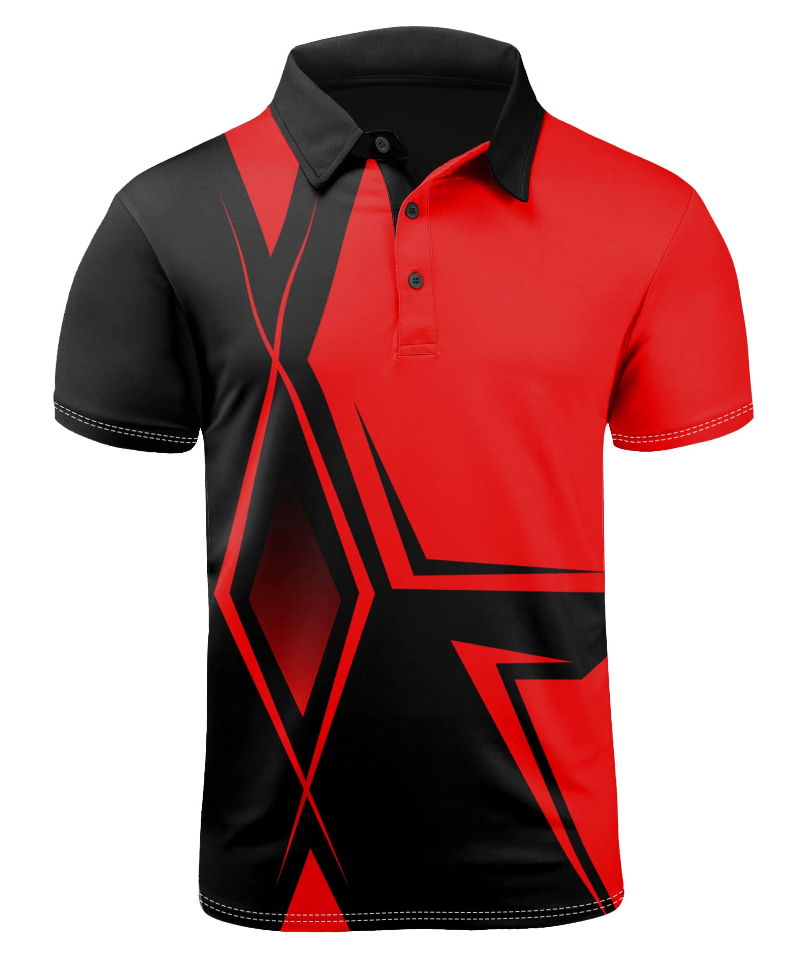JACKETOWN Men's Lightweight Golf Polo Shirts - Breathable Short Sleeve Casual T-Shirt for Men - Perfect for Golf, Office & Summer Outdoor Activities