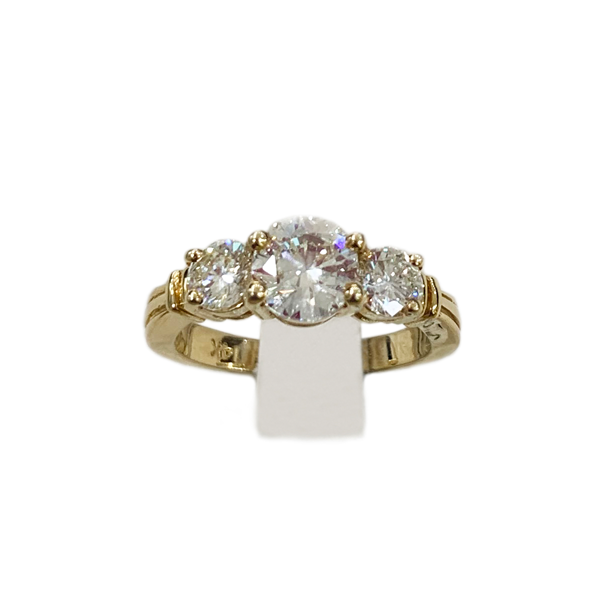 14K Yellow Gold Diamond Ring for Women - Elegant Solitaire Engagement & Wedding Band - Perfect for Proposals, Anniversaries & Special Occasions