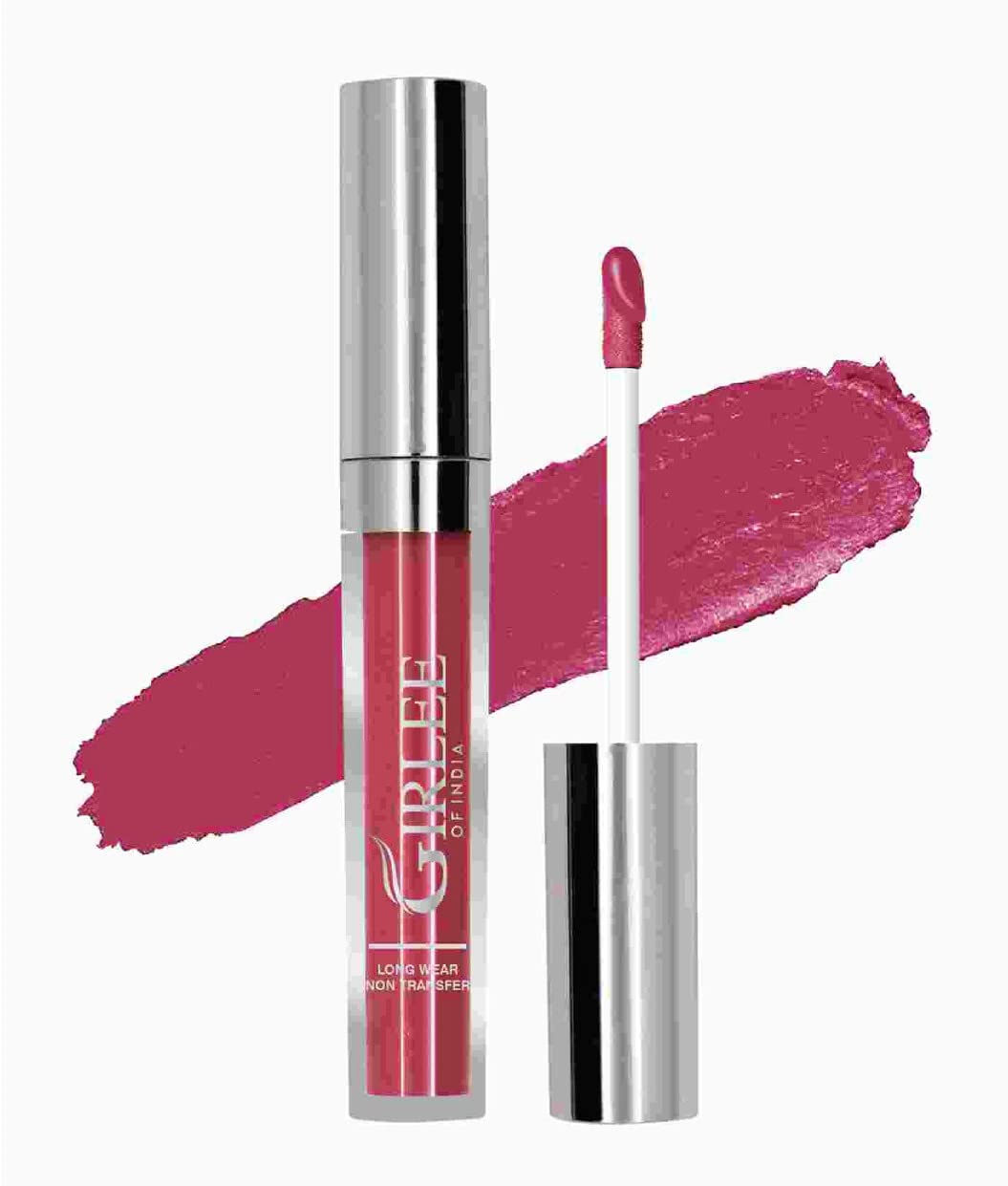 Makeup Mania Girlee Non-Transfer Liquid Lipstick - Matte Long Lasting Lip Color in Tulip Pink (#25) | Perfect for Everyday Wear, Parties & Special Occasions