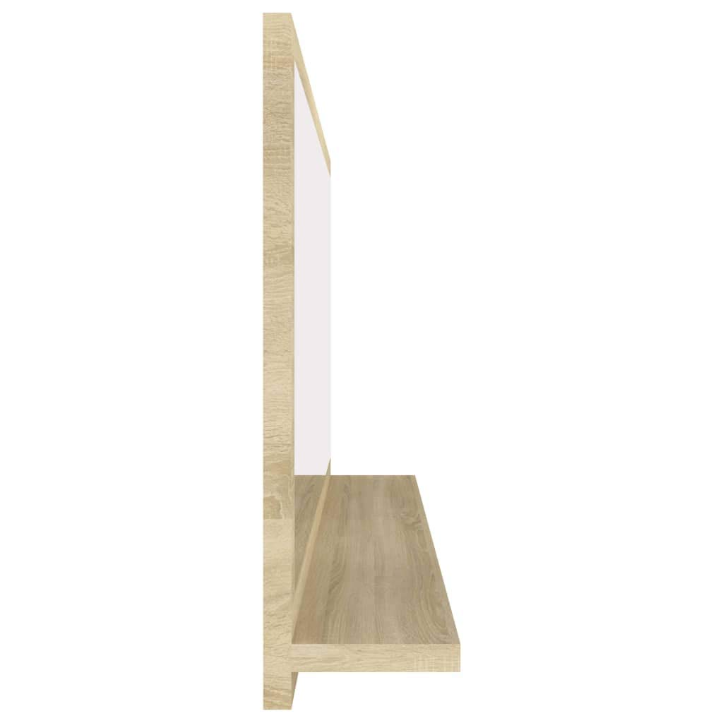 Modern Bathroom Vanity Set with Mirror - Sonoma Oak, Easy to Assemble for Home Decor