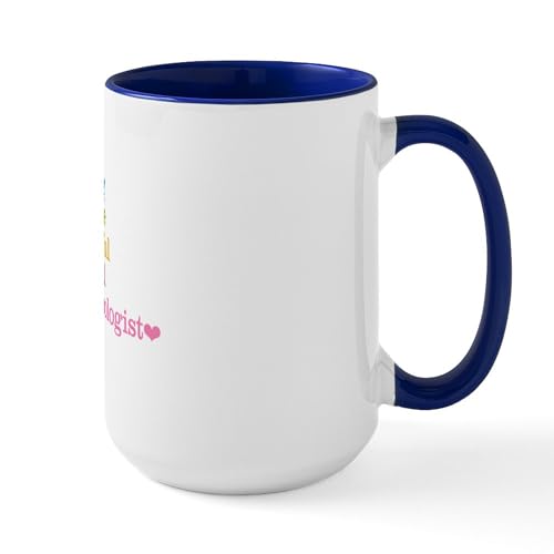 White/Navy Inside - Ophthalmologist Large Mug