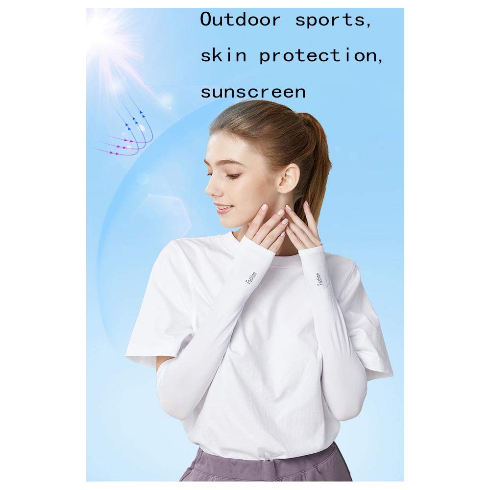 UV Protection Arm Sleeves for Men & Women - Breathable Sunscreen Sunshade Cuffs for Outdoor Sports, Running, Golf, Cycling, Basketball, Fishing & Driving - Ideal for Travel, Hiking & Summer Activities