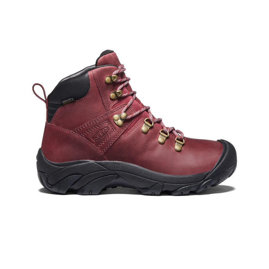 Women's Waterproof Hiking Boots - Pyrenees Outdoor Trekking Shoes for Women, Anti-Slip Trail Running Boots (Tibetan Red/Black) - Perfect for Mountain Climbing, Camping & Winter Adventures
