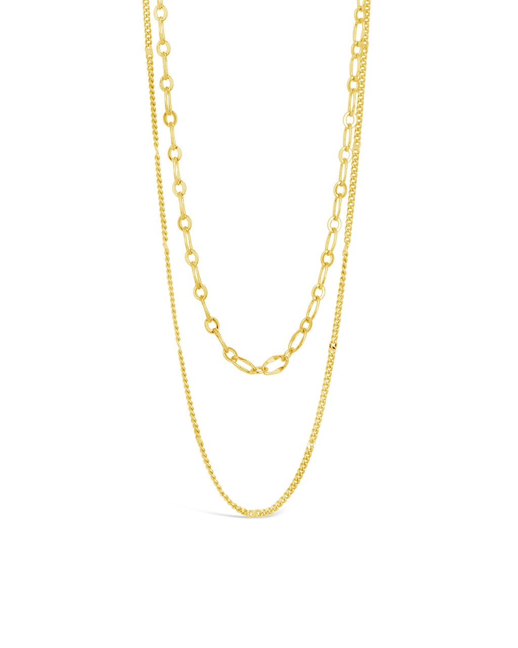 Serenity Layered Chain Necklace for Women - Dainty Gold & Silver Layered Necklace Set, Minimalist Jewelry Gift for Her | Perfect for Everyday Wear, Date Nights & Special Occasions