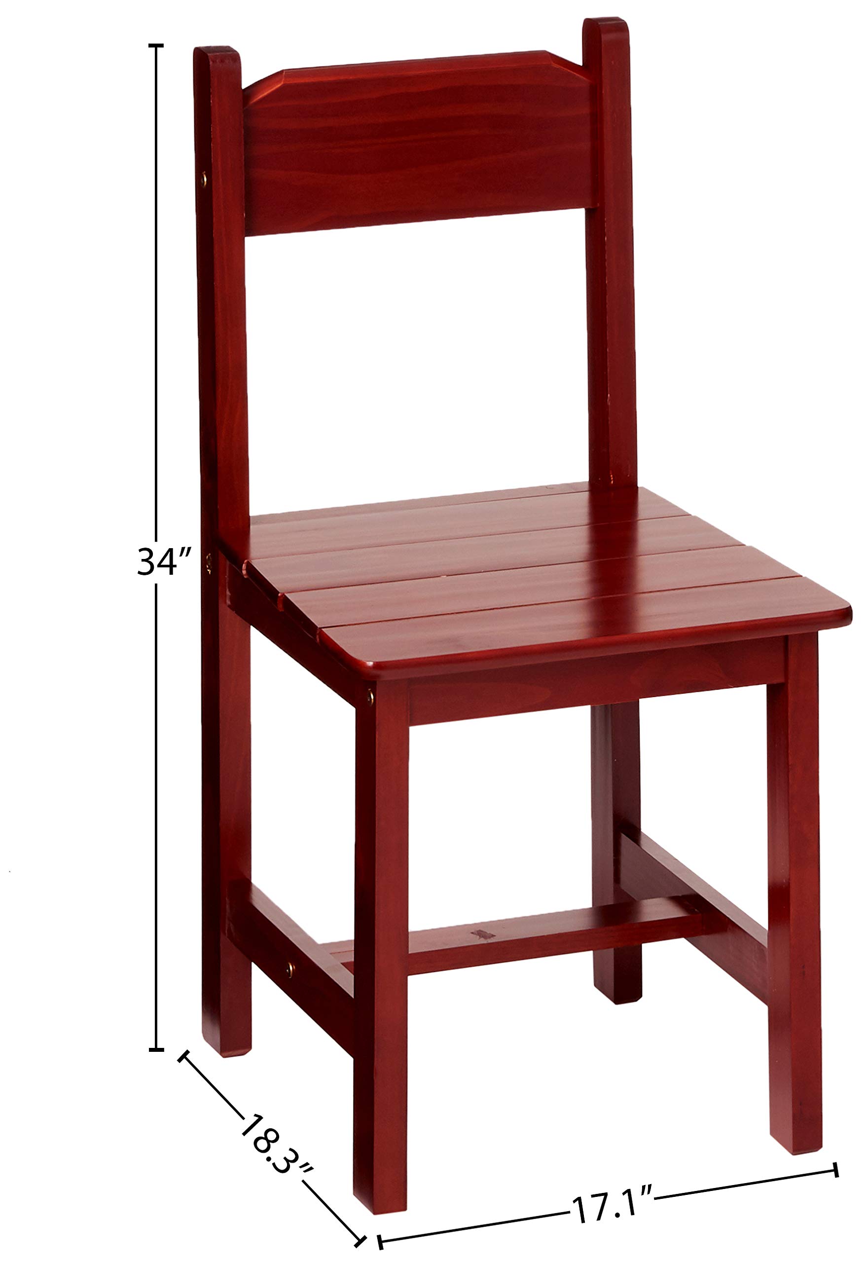 Discovery World Furniture Merlot Desk with Hutch and Chair - Elegant Bedroom Office Set for Home Workspace & Study Room Organization
