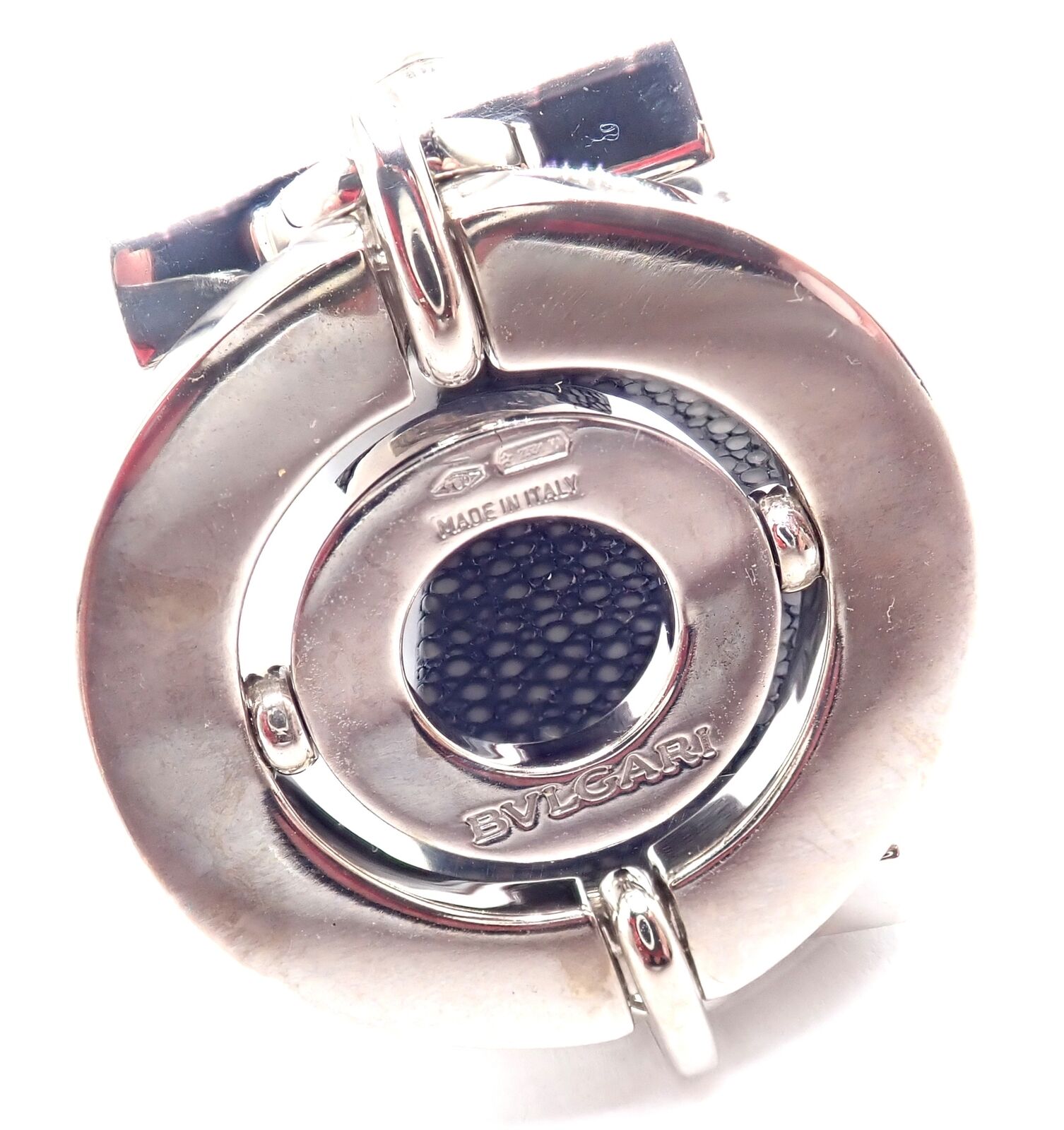 Authentic Bvlgari Bulgari Astrale 18k White Gold Diamond Shagreen Bracelet for Women - Luxury Jewelry Gift for Anniversary, Wedding & Special Occasions