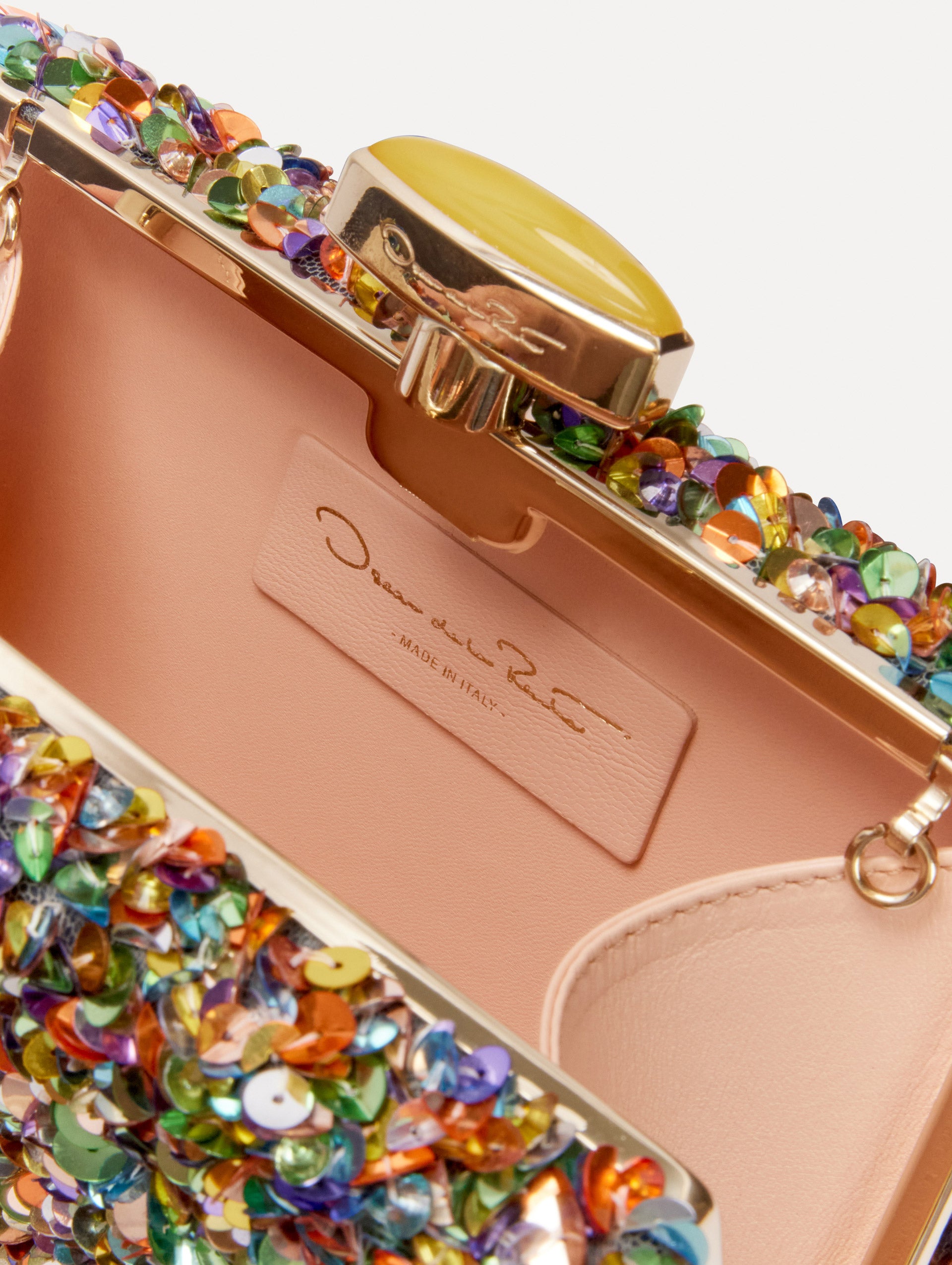 Sparkly Sequin Embroidered Minaudière Clutch Purse for Women - Perfect for Evening Parties, Weddings & Special Occasions