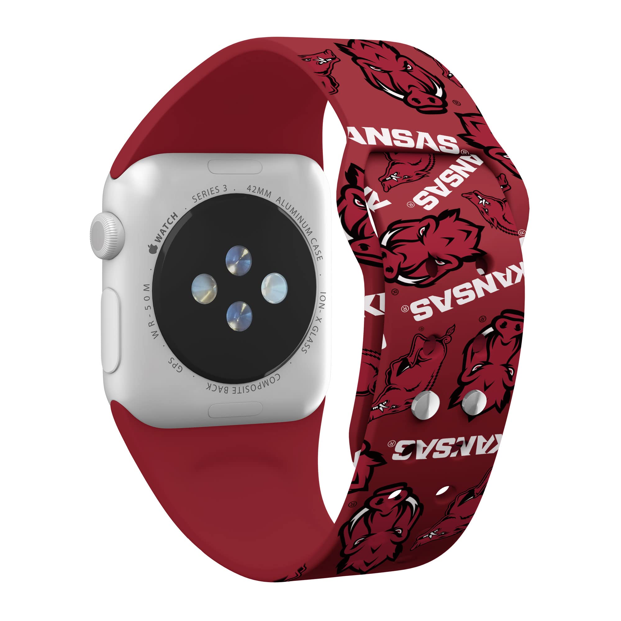 Arkansas Razorbacks HD Watch Band for Apple Watch - Stylish & Durable Replacement Strap - Perfect for Workouts, Sports & Everyday Wear