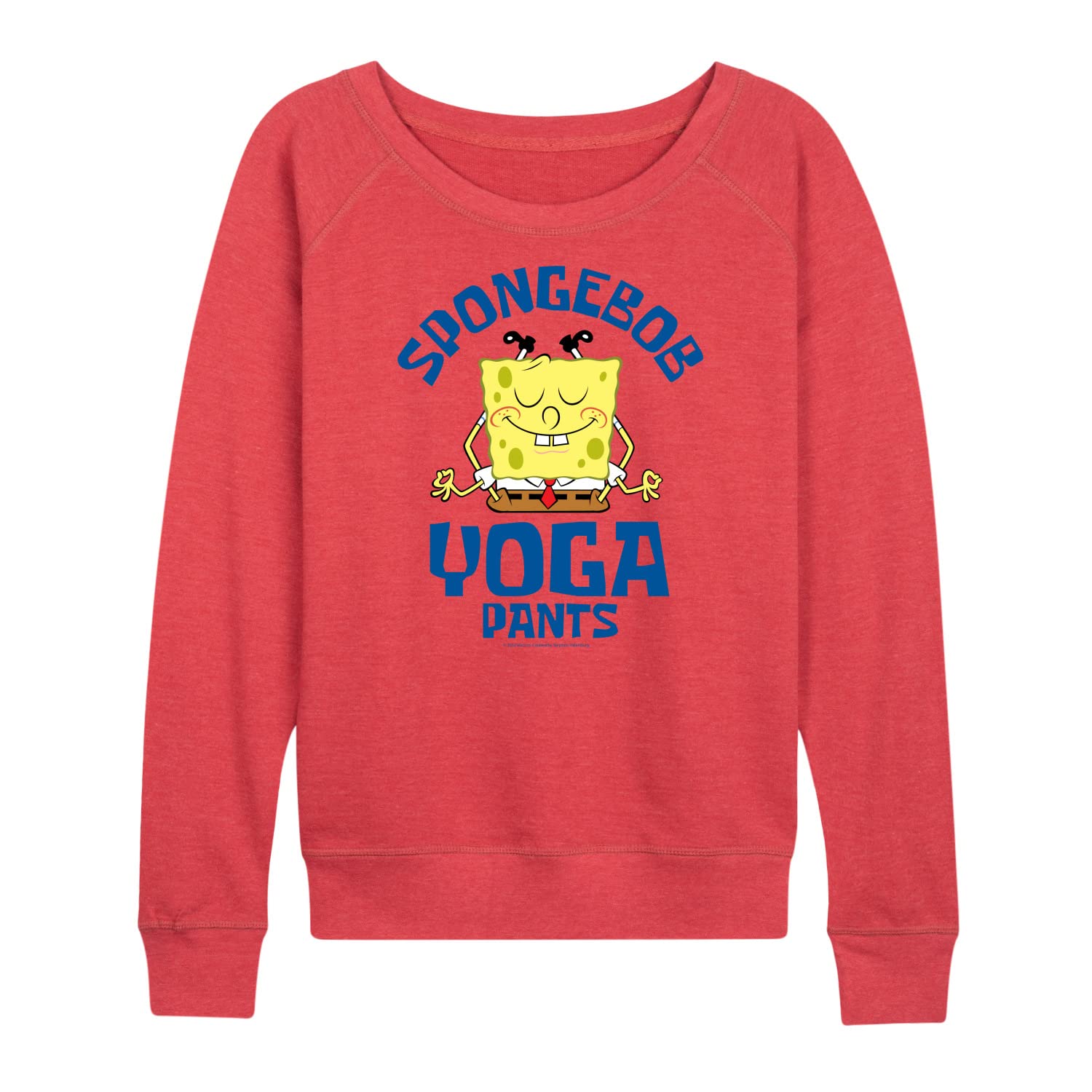 SpongeBob SquarePants Women's Lightweight French Terry Yoga Pants - Soft Pullover Hoodie for Lounge, Workout & Casual Wear
