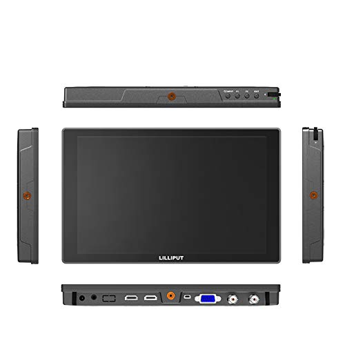 LILLIPUT A11 10.1 Inch 3G-SDI VGA Monitor with 4K HDMI Input - Professional Camera Director Monitor for Film Production & Video Editing