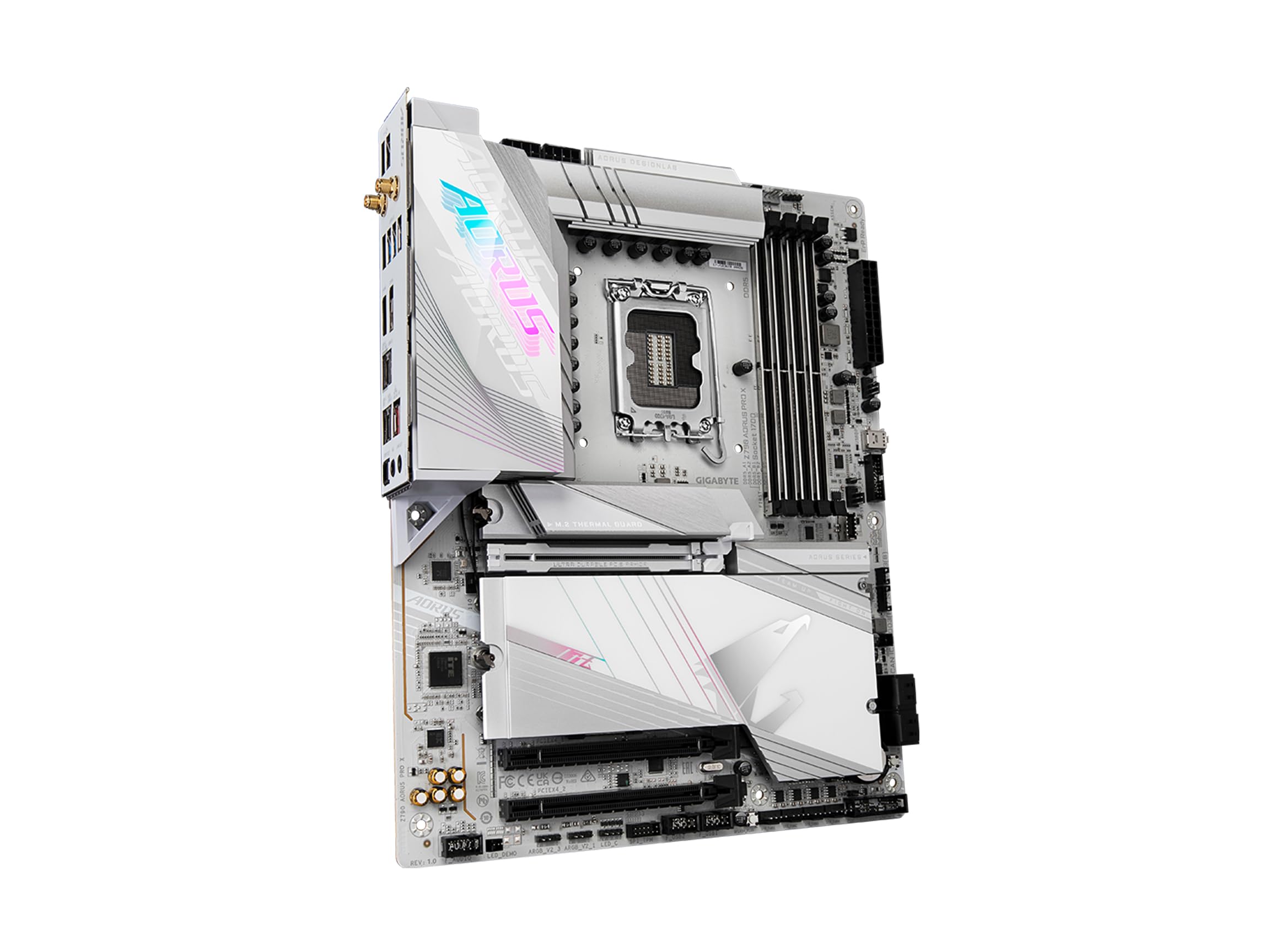 GIGABYTE Z790 AORUS PRO X ATX Motherboard - Intel LGA 1700, Z790 Chipset, DDR5, 5x M.2 Slots, PCIe 5.0, Wi-Fi 7, 5GbE LAN - Perfect for Gaming PC Builds, Content Creation & High-Performance Workstations