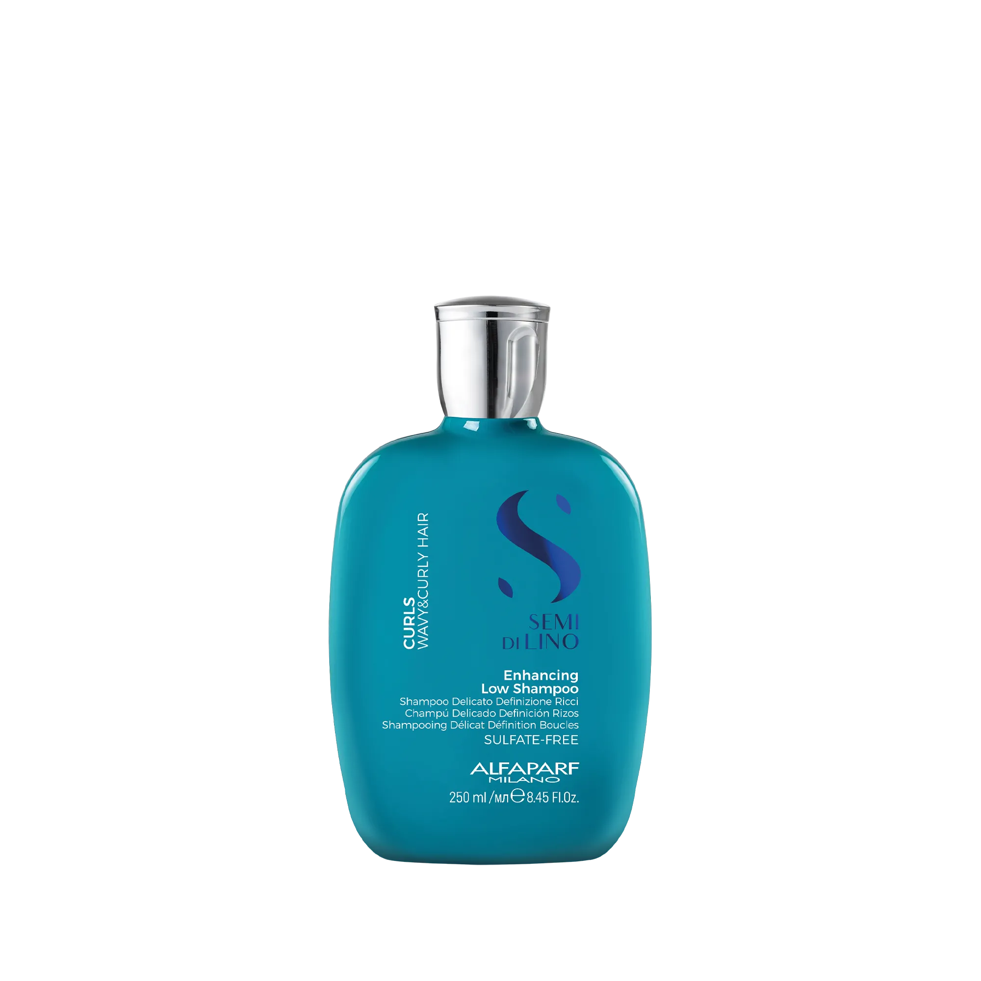 Alfaparf Milano Semi Di Lino Curls Enhancing Low Shampoo 250ml & Conditioner 200ml Duo Set for Curly Hair - Hydrating & Defining Natural Curls - Perfect for Daily Hair Care Routine