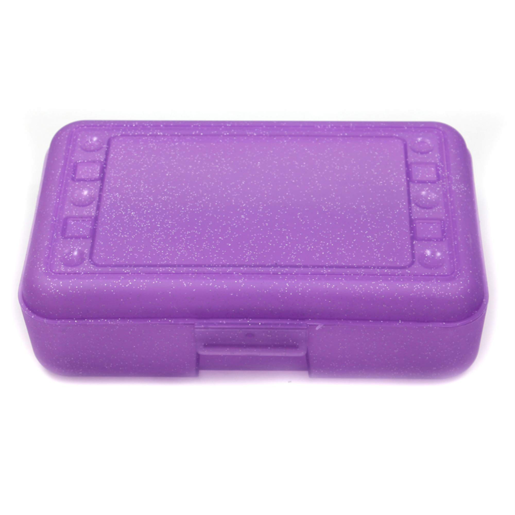 Romanoff Products Sparkling Purple Pencil Box - Durable School & Office Supplies for Kids, Students & Teachers | Perfect for Organizing Pens, Pencils & Art Supplies