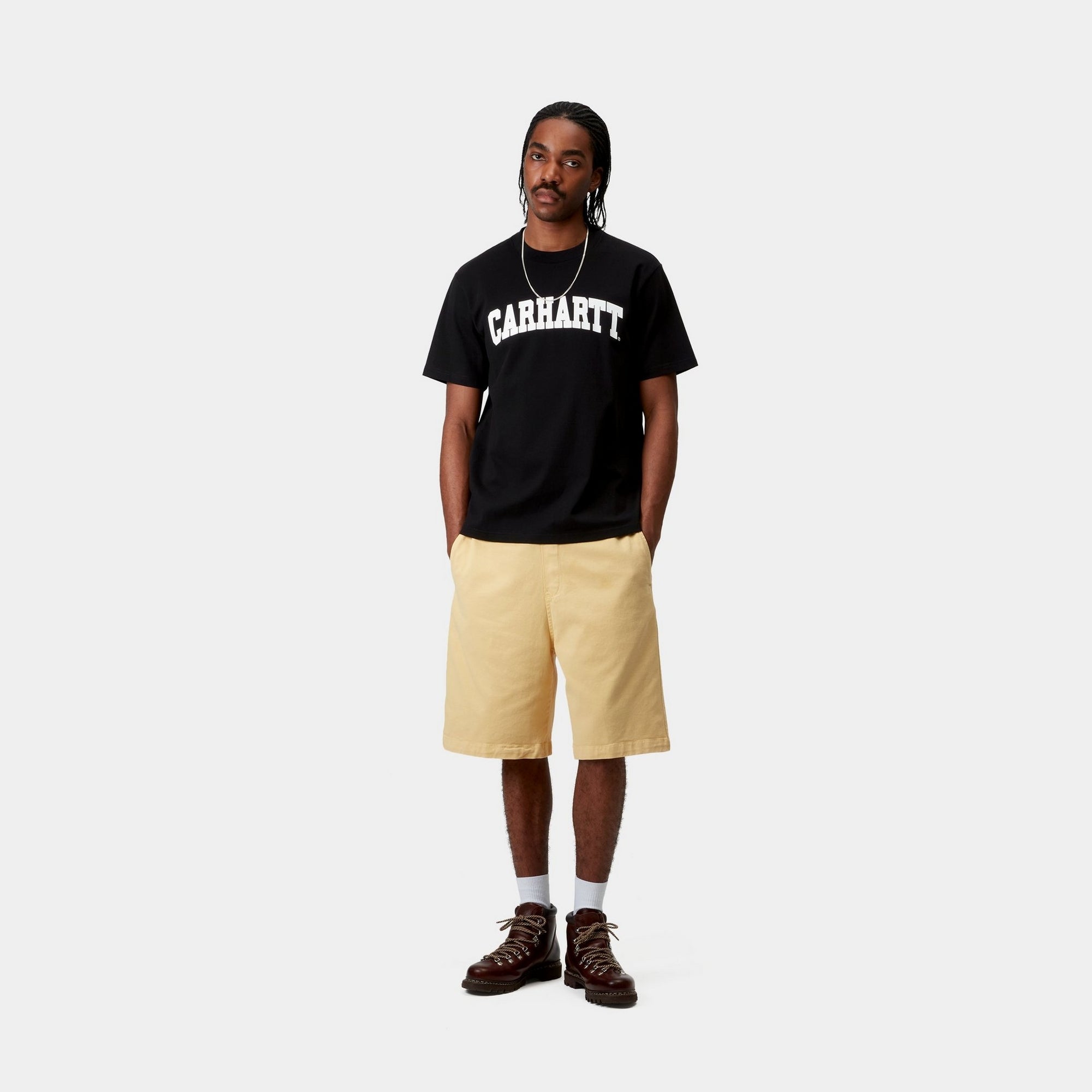 University T-Shirt for Men & Women - Black & White Cotton Crewneck Tee - Perfect for College, Campus, and Casual Wear