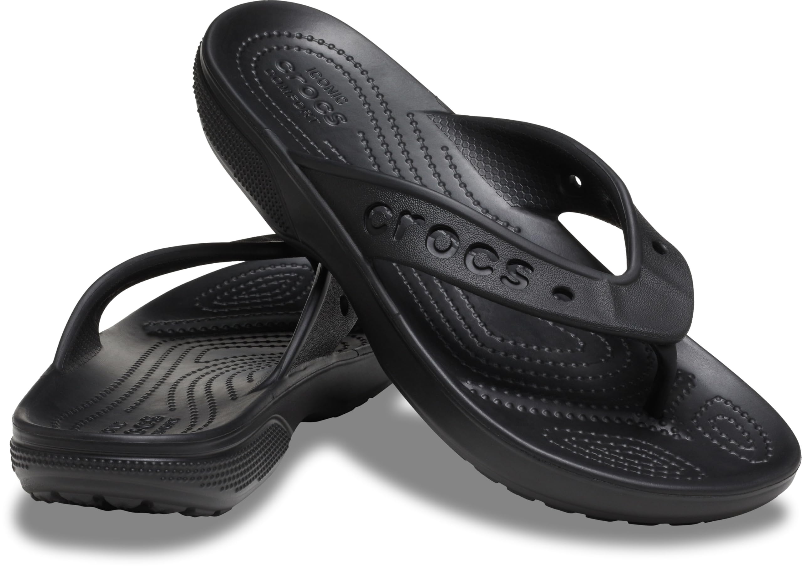 Crocs Unisex-Adult Via Flip Sandals - Comfortable Slip-On Beach & Pool Slides for Men and Women - Perfect for Summer, Vacation, and Casual Wear