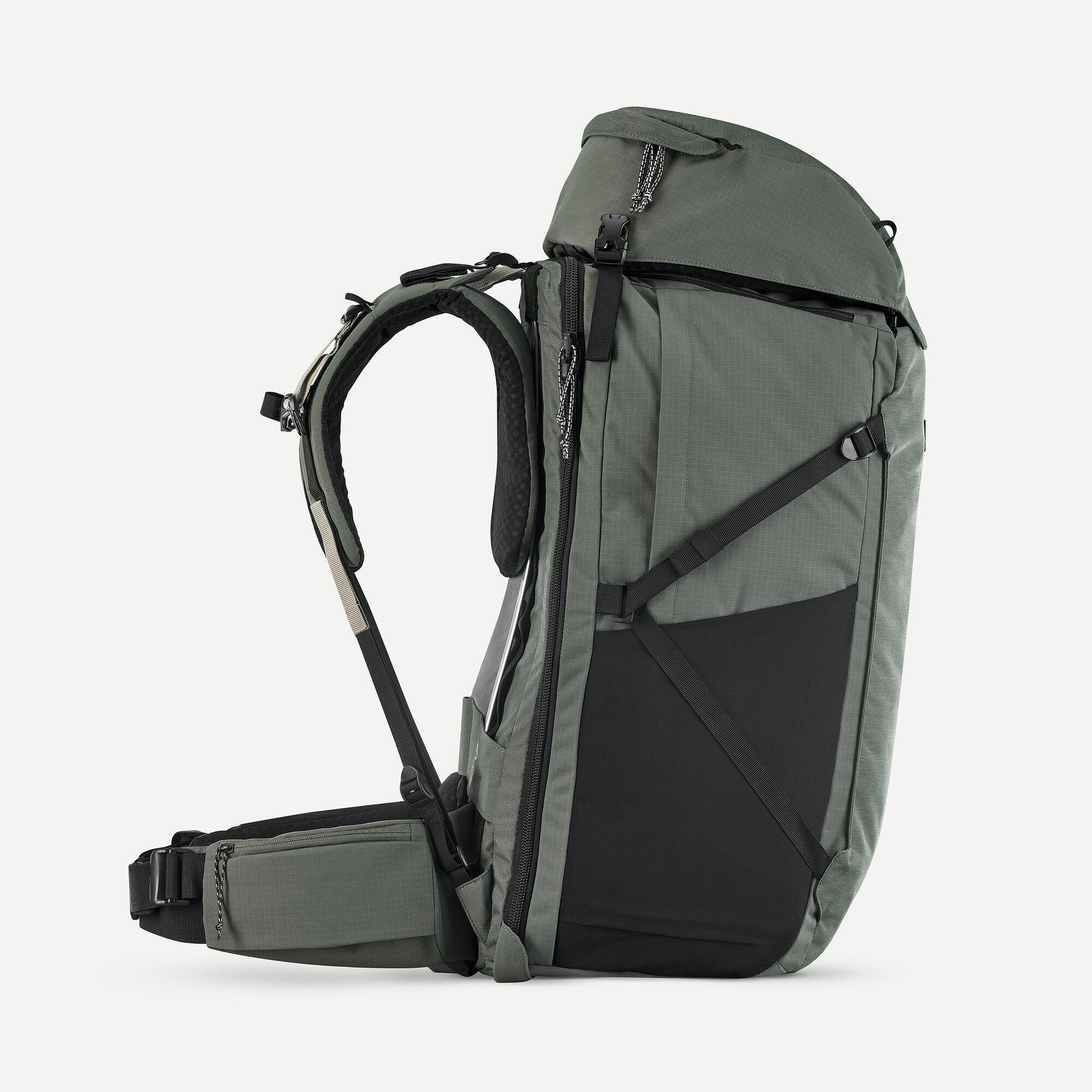 Forclaz Men's Travel 900 70+6L Hiking Backpack - Lightweight Waterproof Camping Backpack for Outdoor Adventures & Travel