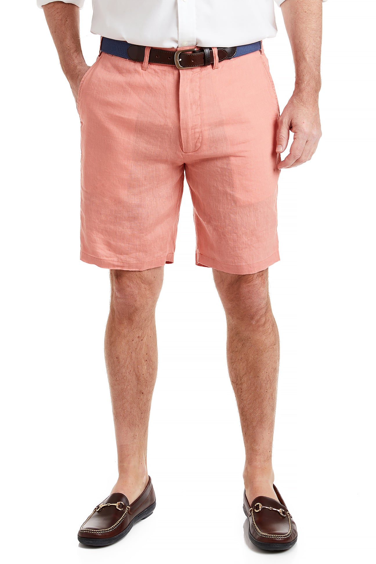 Cisco Short Linen Nantucket Red Pants - Classic Casual Summer Shorts for Men | Perfect for Beach, Vacation & Outdoor Activities