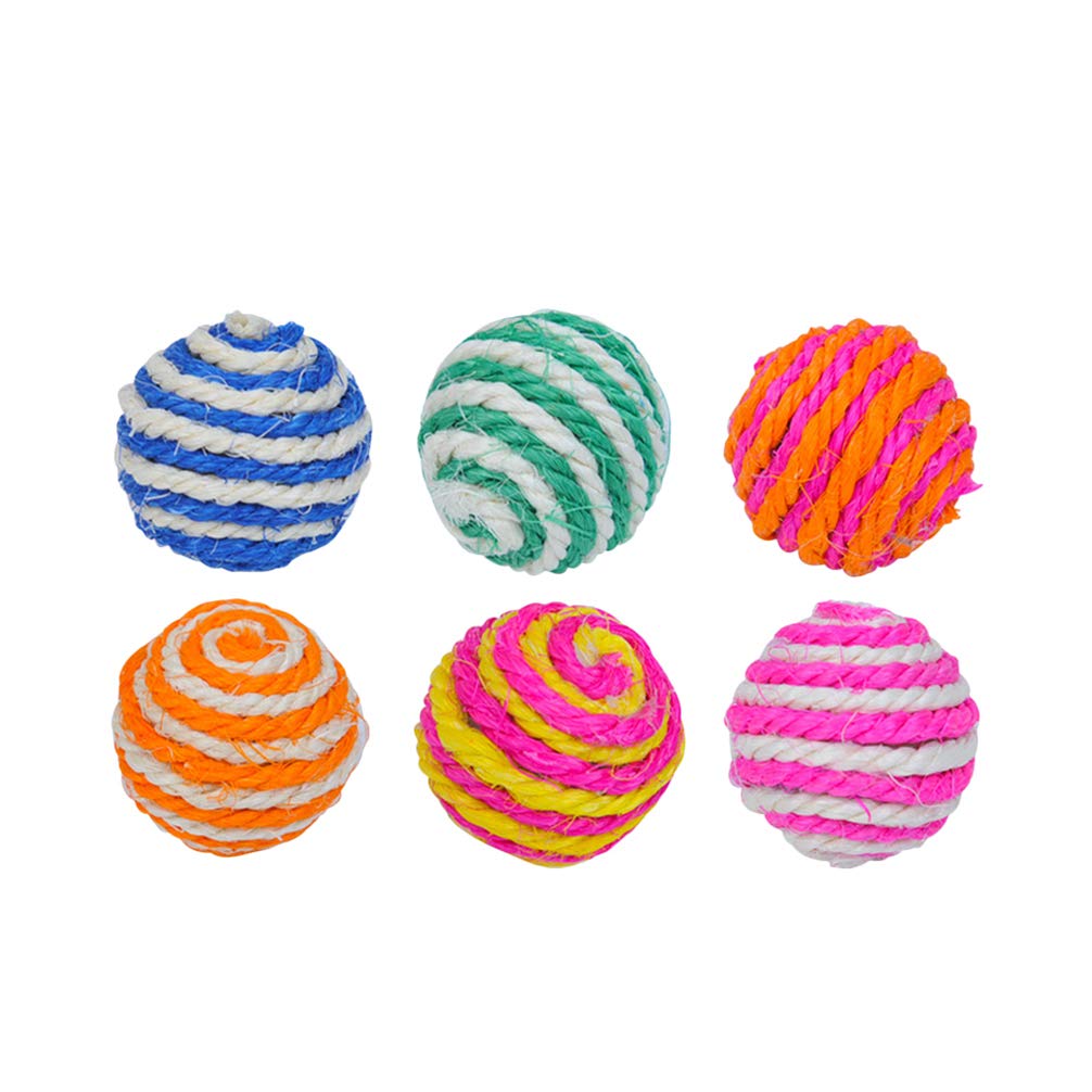 Balacoo 6-Piece Cat Teeth Cleaning Toy Set - Interactive Dental Chew Toys for Kittens, Exercise Balls & Scratch Play Gym for Cat Entertainment, Training & Chase Games | Perfect for Indoor Play, Dental Health & Active Cats