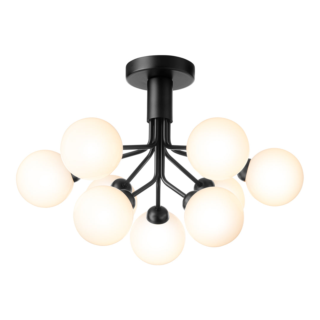 Apiales 9-Inch Modern Ceiling Light Fixture - Dimmable LED Flush Mount for Bedroom, Kitchen, Living Room & Hallway Lighting