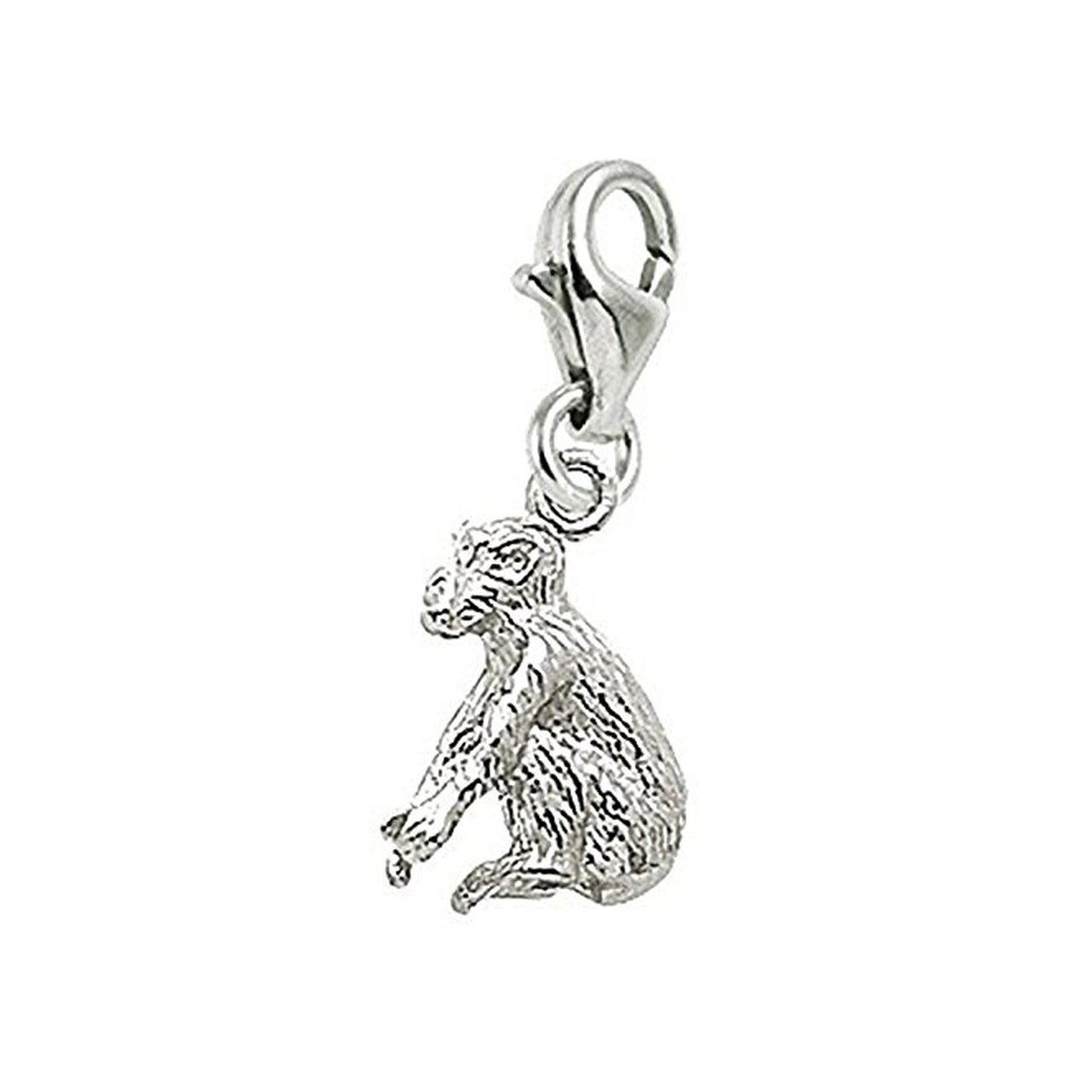 Monkey Charm with Lobster Claw Clasp - Durable Jewelry Charms for Bracelets & Necklaces - Perfect for DIY Jewelry Making, Gifts, and Fashion Accessories