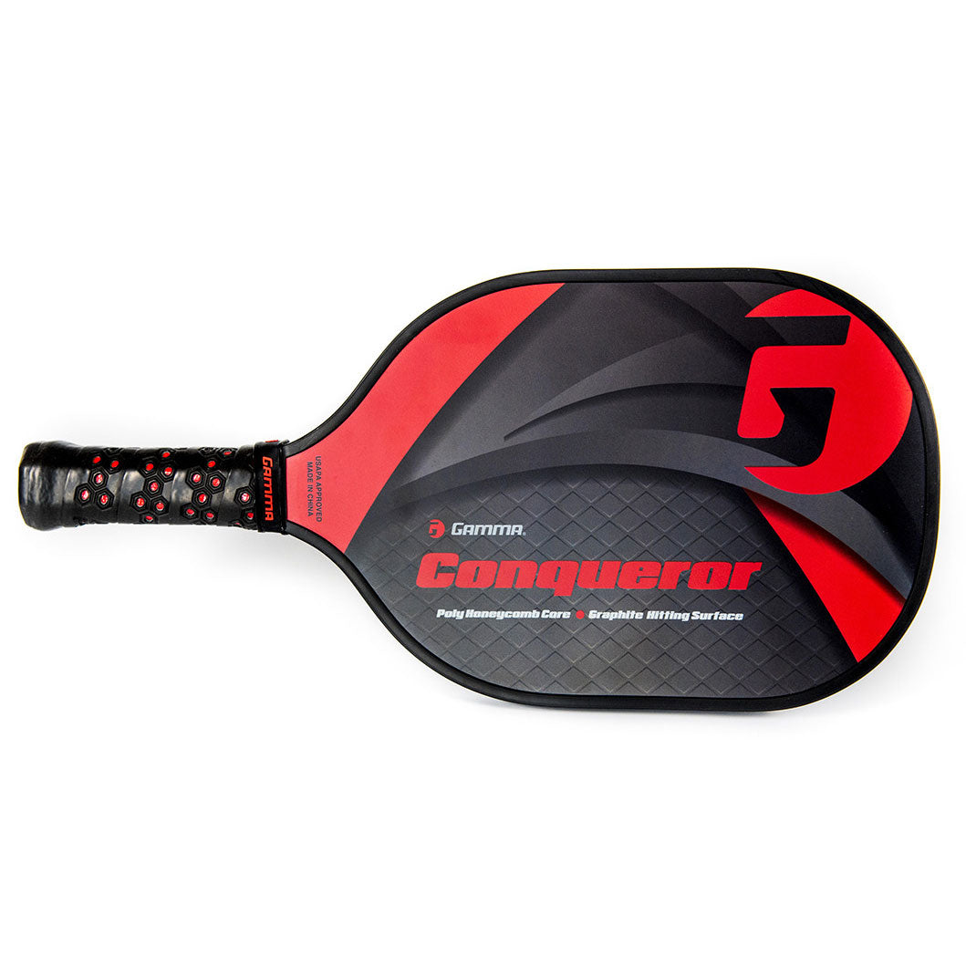 Gamma Conquerer Pickleball Paddle - Premium Carbon Fiber Paddle for Competitive Play | Lightweight & Durable for Indoor & Outdoor Games | Perfect for Tournaments, Practice & Recreational Play