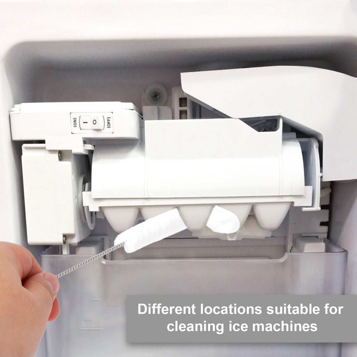 10-Pack Ice Machine Cleaner Brush Set - Multipurpose Cleaning Brushes for Ice Makers, Water Bottles, Straws, Spouts & Coolers | Small Crevice Cleaning Tools Kit for Household & Commercial Use | Perfect for Kitchen, RV, Camping & Bar Maintenance