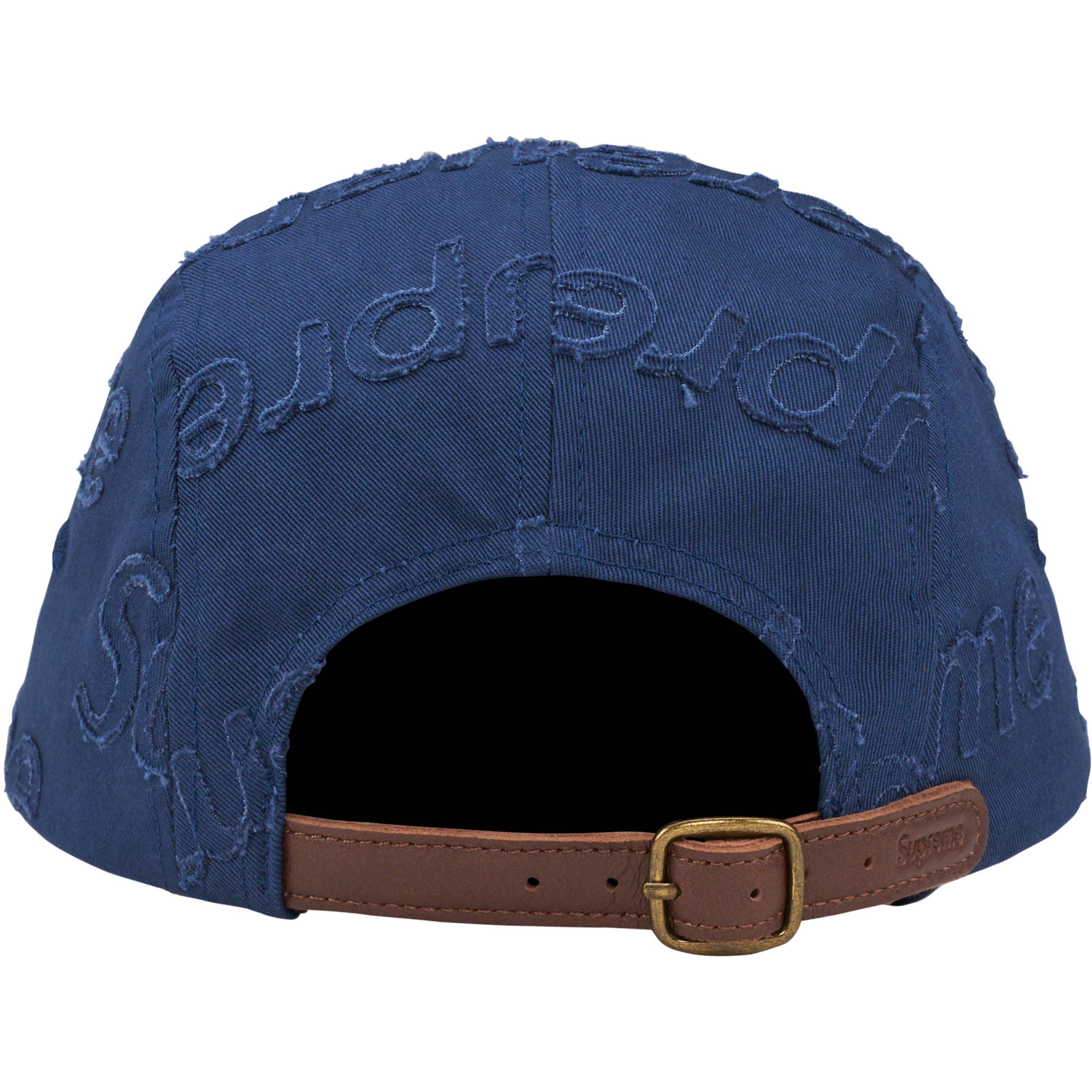 Supreme Lasered Twill Camp Cap - Navy Blue Adjustable Baseball Hat for Men & Women - Perfect for Outdoor Activities, Streetwear Fashion and Casual Wear