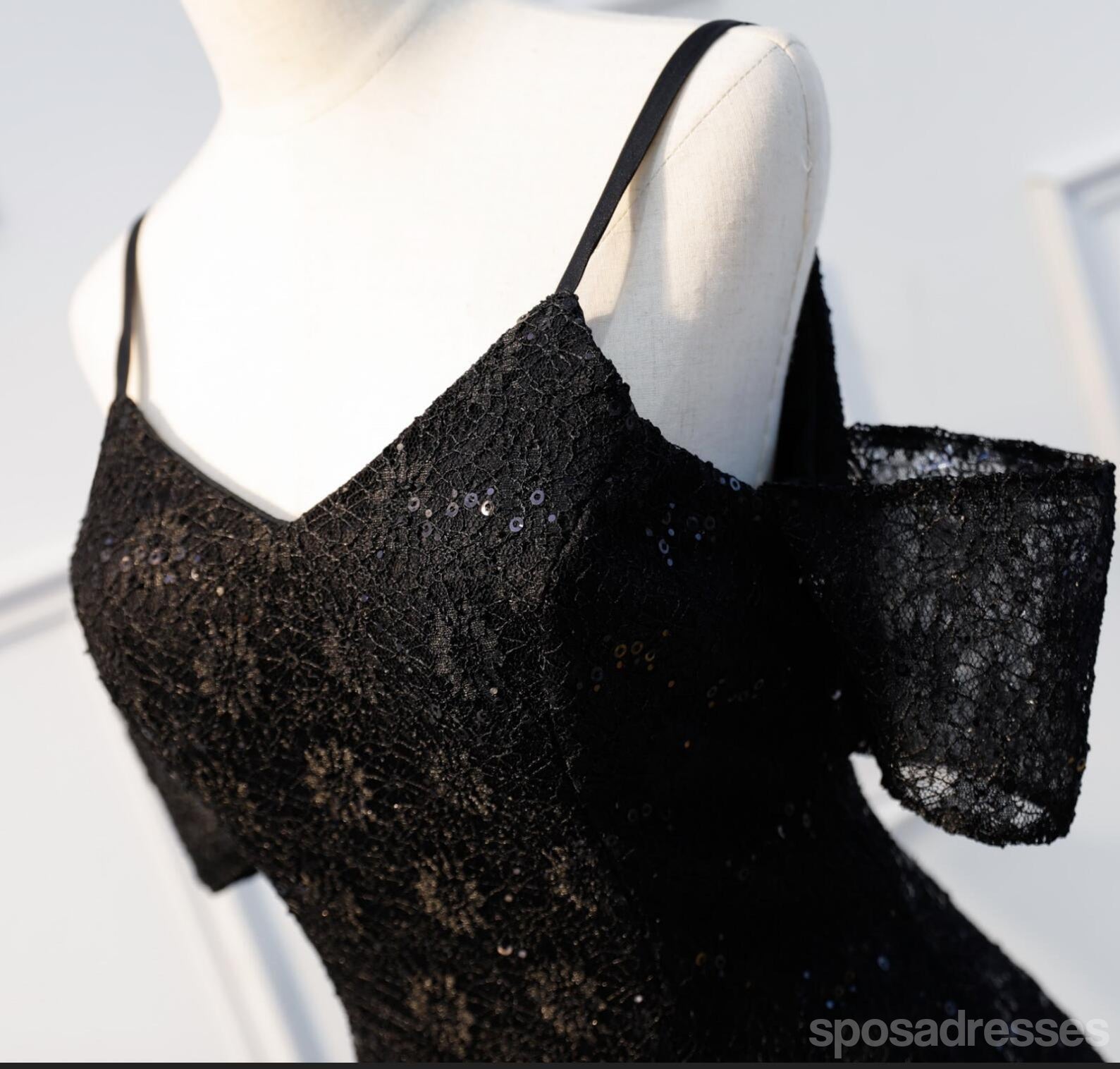 Elegant Off Shoulder Black Lace Homecoming Dress - Perfect for Prom, Party & Special Occasions | CM664