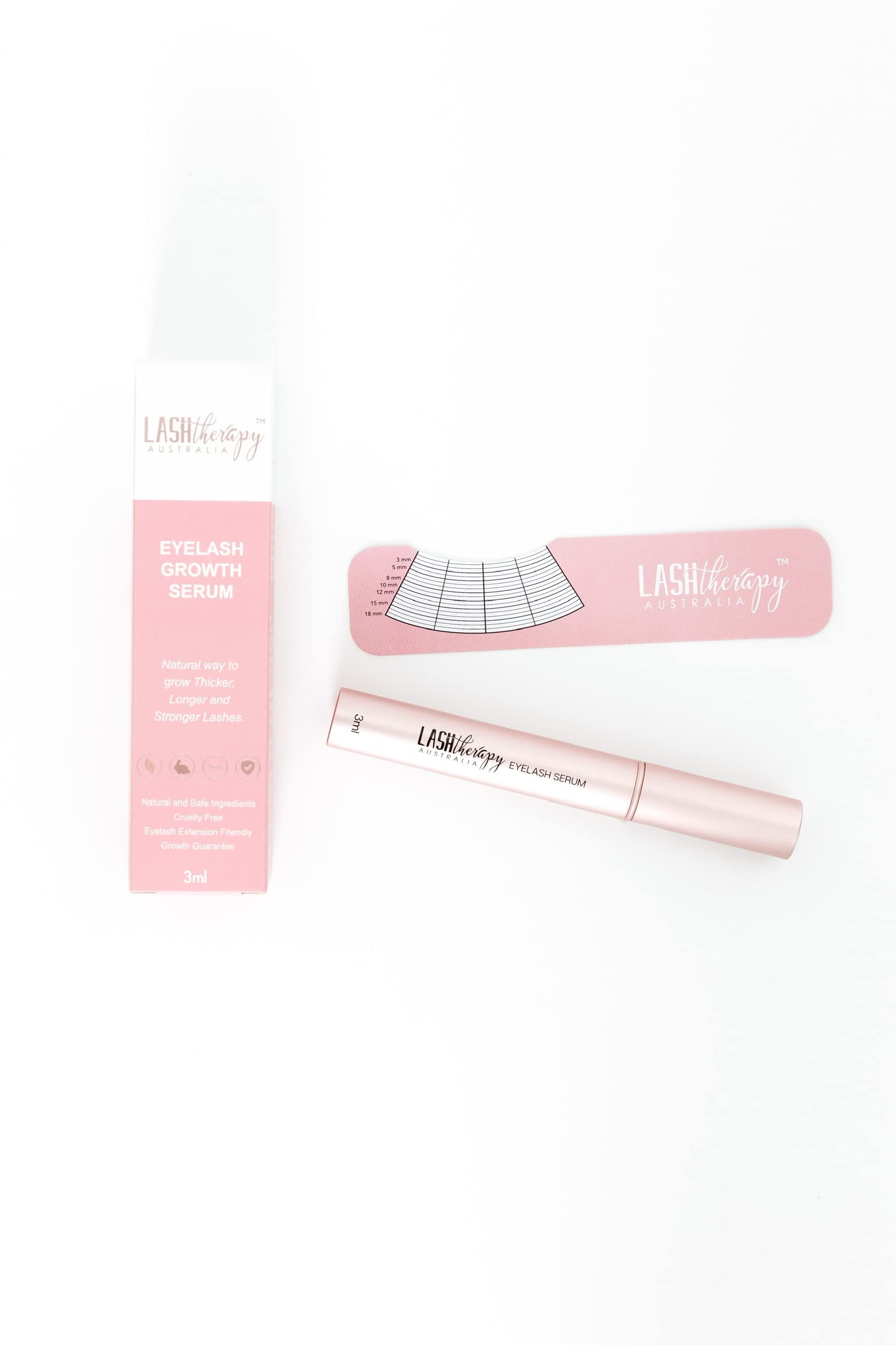Lash Therapy Australia Eyelash Growth Serum - Natural Lash Enhancer for Longer, Thicker Lashes | Cruelty-Free & Vegan Formula (3ml) | Perfect for Daily Use, Special Occasions & Lash Care Routine