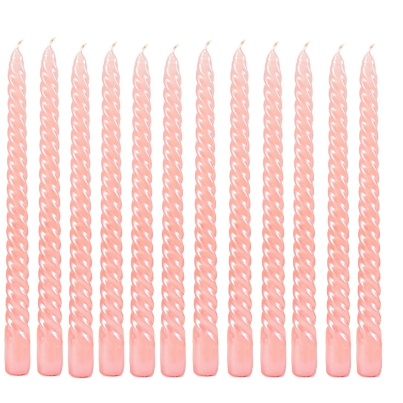 Kemladio 10 Inch Pink Unscented Taper Candles - 8 Pack Long Burning Dinner Candles (8 Hour Burn Time) for Romantic Dinners, Halloween Decorations & Holiday Centerpieces