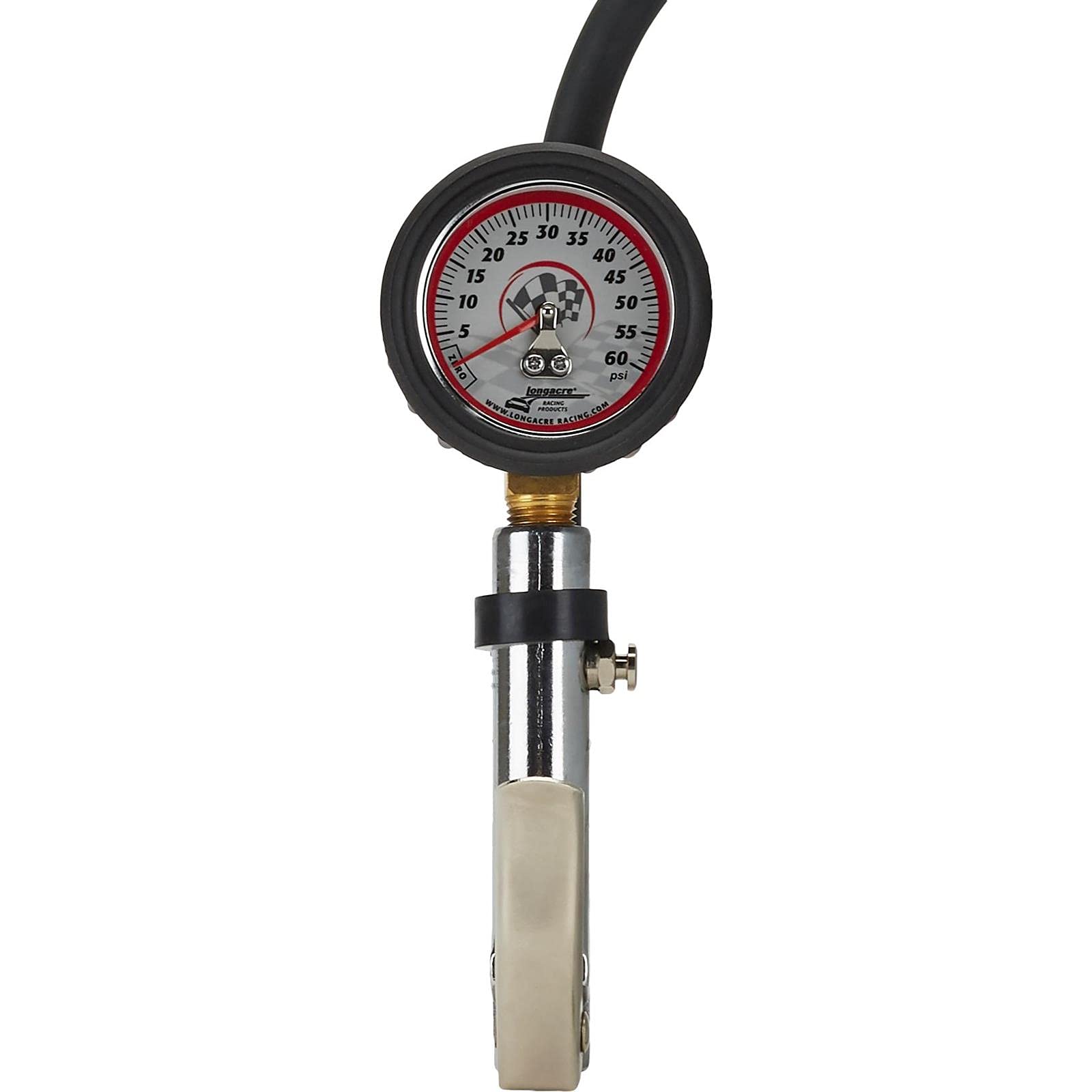 Longacre 52-52010 Deluxe 2 Inch Quick Fill Tire Gauge, 0-60 PSI - Accurate Digital Tire Pressure Gauge for Cars, Trucks & Motorcycles - Perfect for Road Trips, Racing & Off-Road Adventures