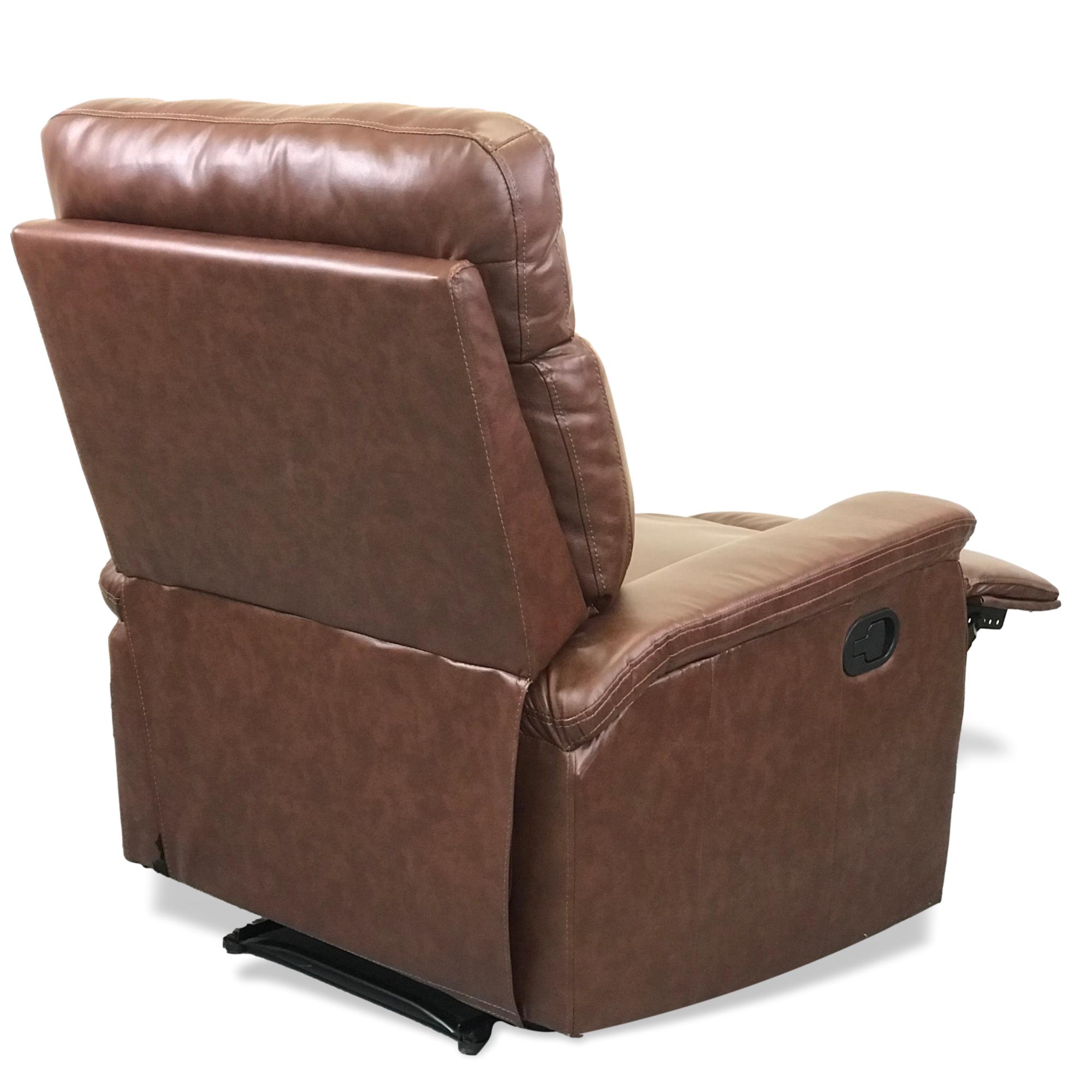 Premium 910 Gaming Recliner Chair - Ergonomic Brown Leather Gaming Chair for PC & Console Gamers - Perfect for Esports, Streaming & Home Theater Relaxation