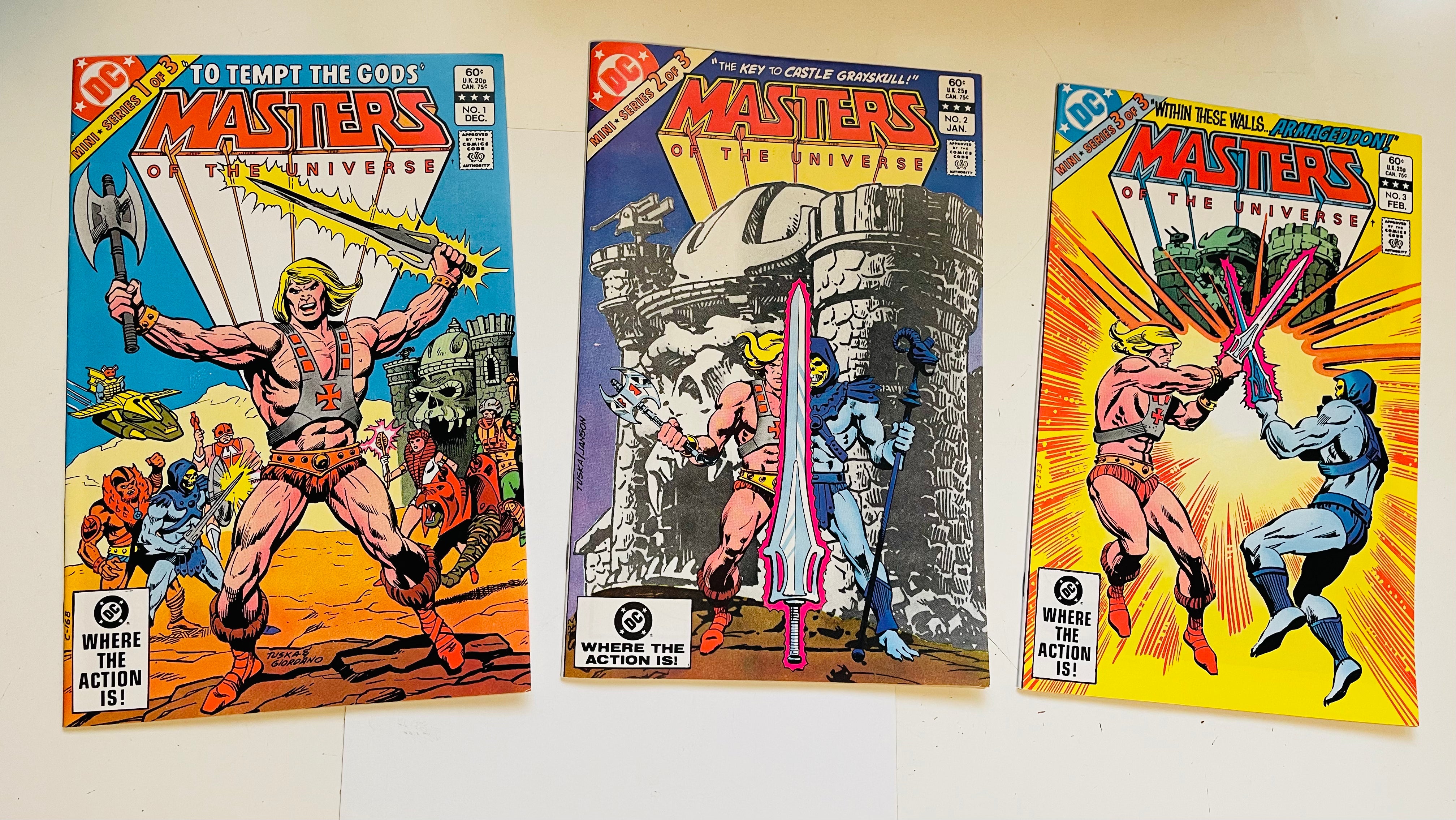 Masters of the Universe 3 Comics Mini Series 1982 - Vintage He-Man Collectible for Fans & Comic Book Enthusiasts | Perfect for Display, Gifts & Nostalgic Collections