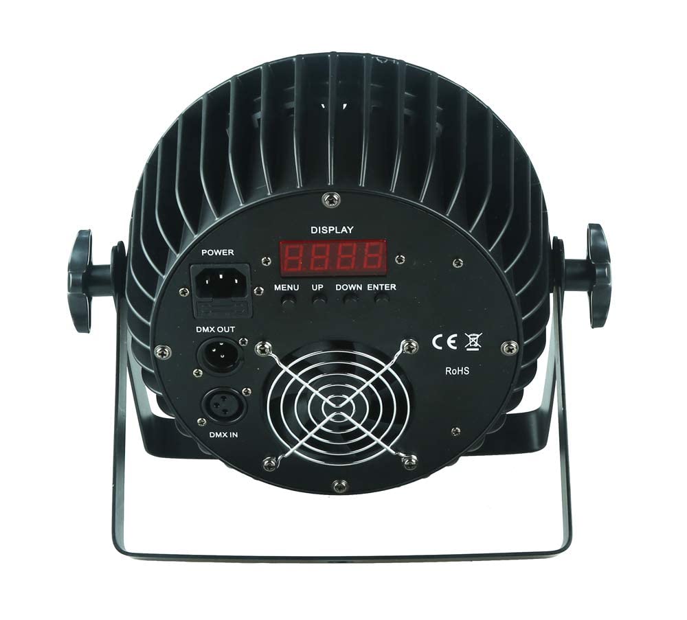 18x12W LED RGBW Par Can Lights - 4-in-1 DMX Stage Wash Light with Sound Activation | Professional DJ Uplighting for Weddings, Parties & Disco Events