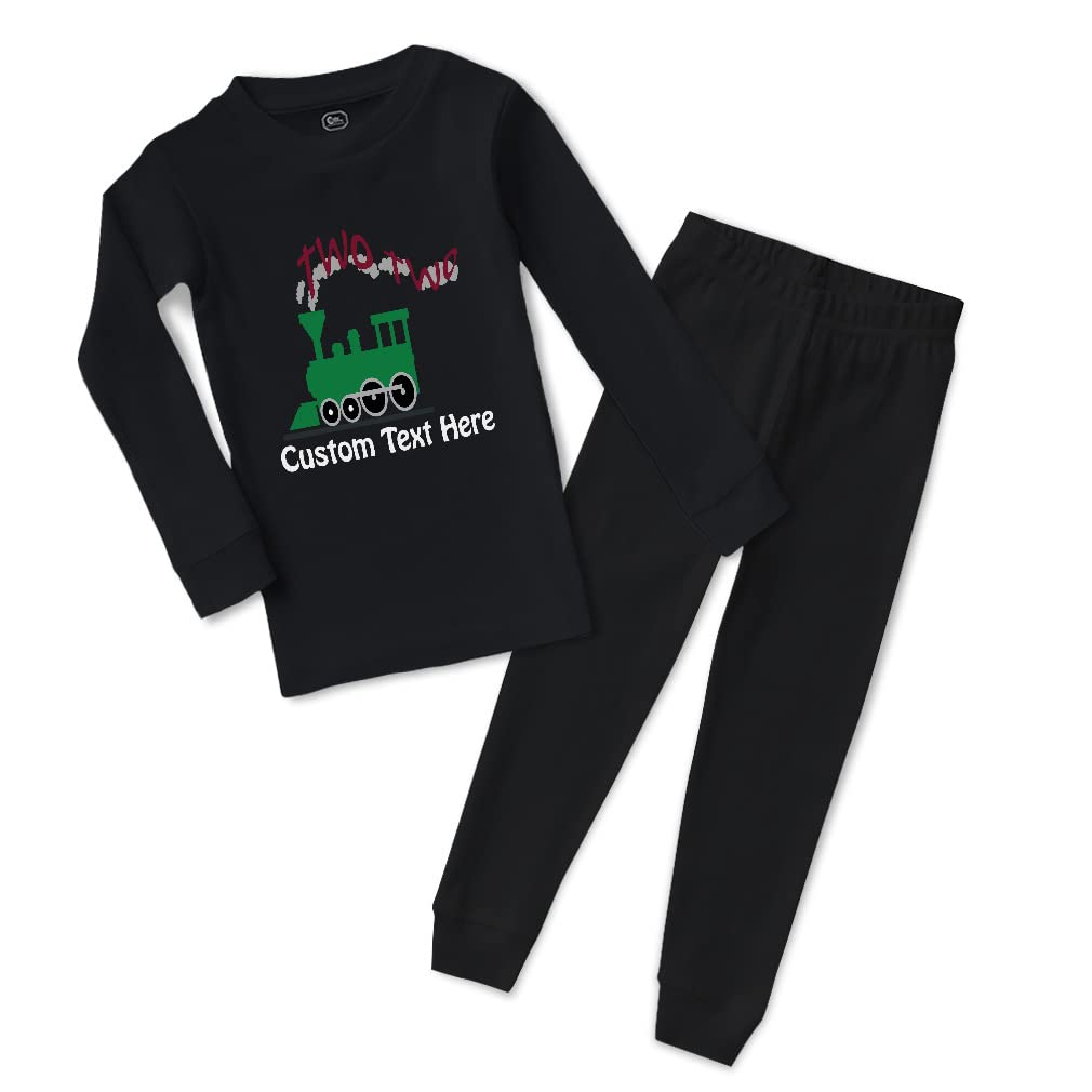 Custom Cotton Toddler Pajamas for Boys & Girls - 4 Adorable Choo Choo Train Character Designs | Snug Fit Sleepwear for Kids | Perfect for Bedtime, Playtime & Holiday Gifts