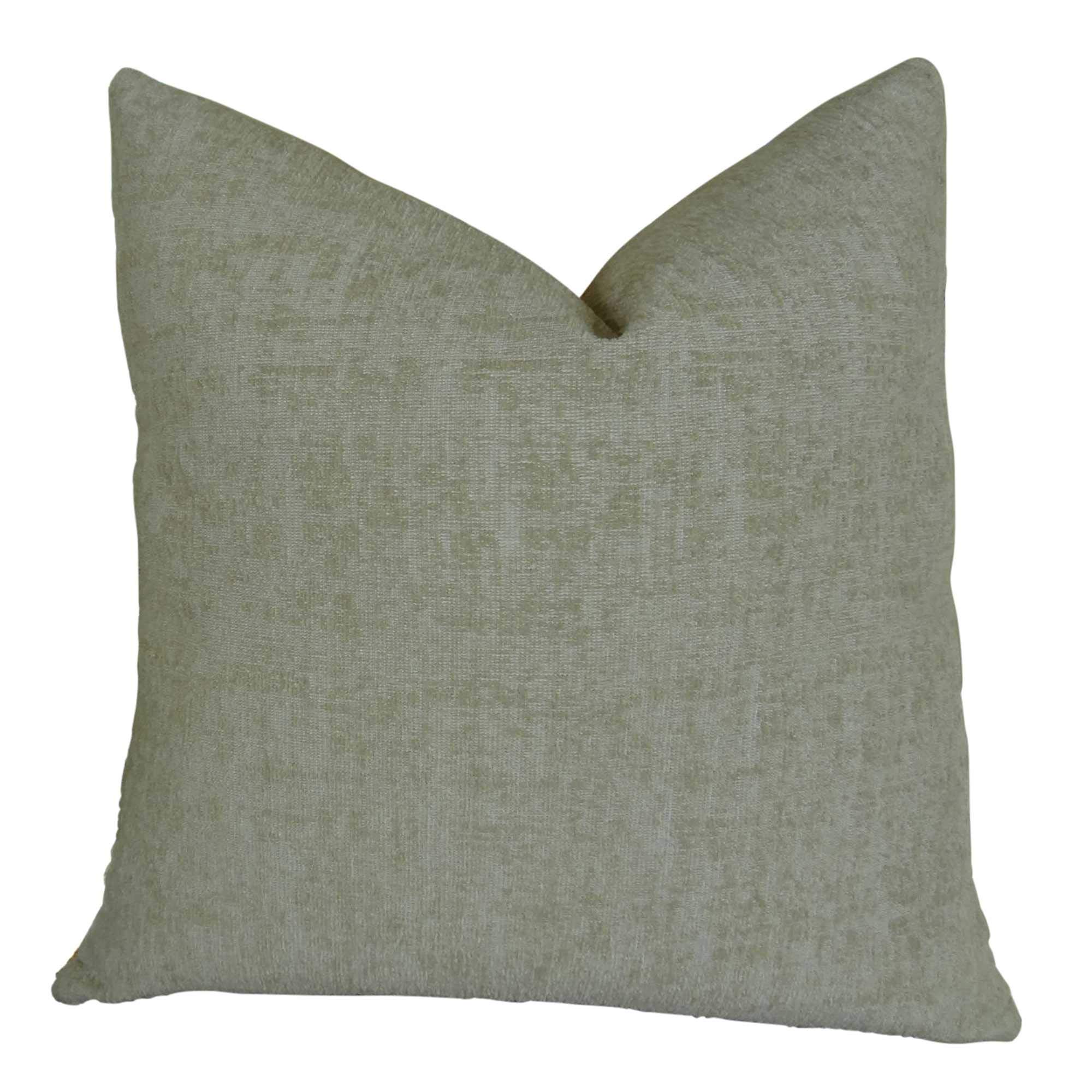Luxury Handmade Kashmiri Oak Orange & Taupe Throw Pillow Covers - Boho Chic Home Decor for Sofa, Bedroom & Living Room